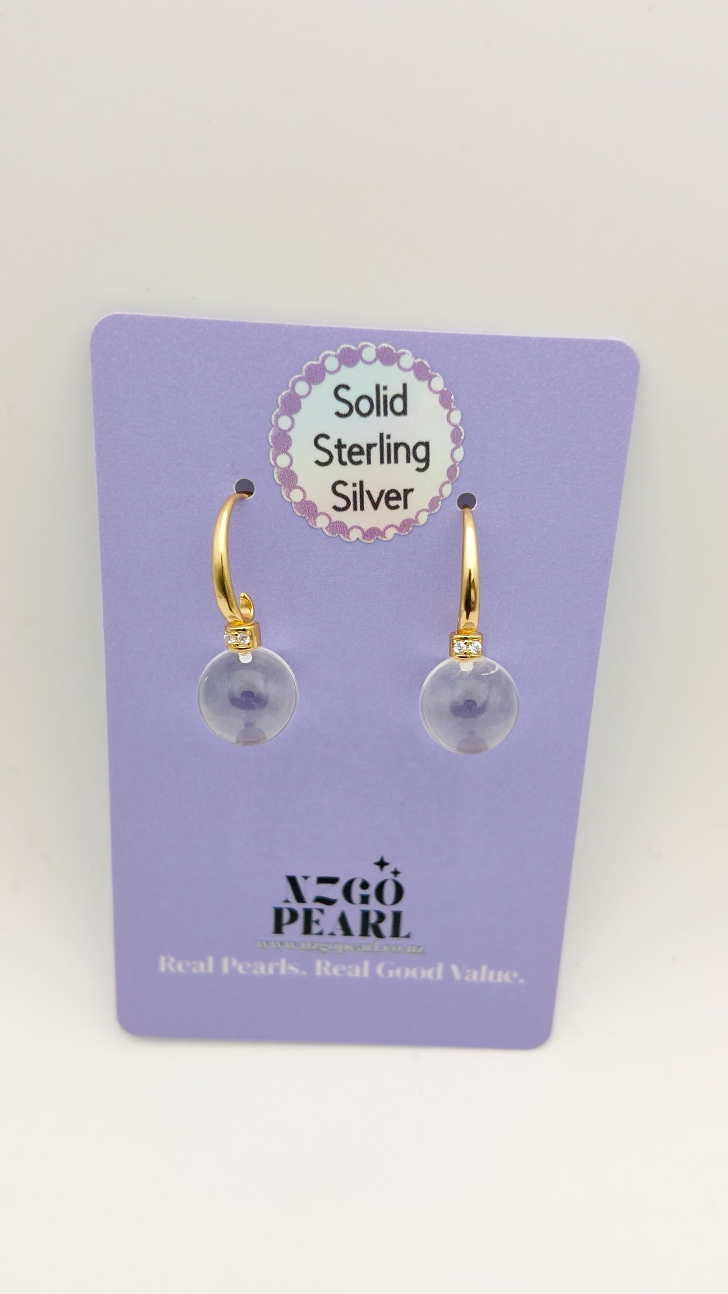 Clear Quartz Drop Earrings – Gold Vermeil