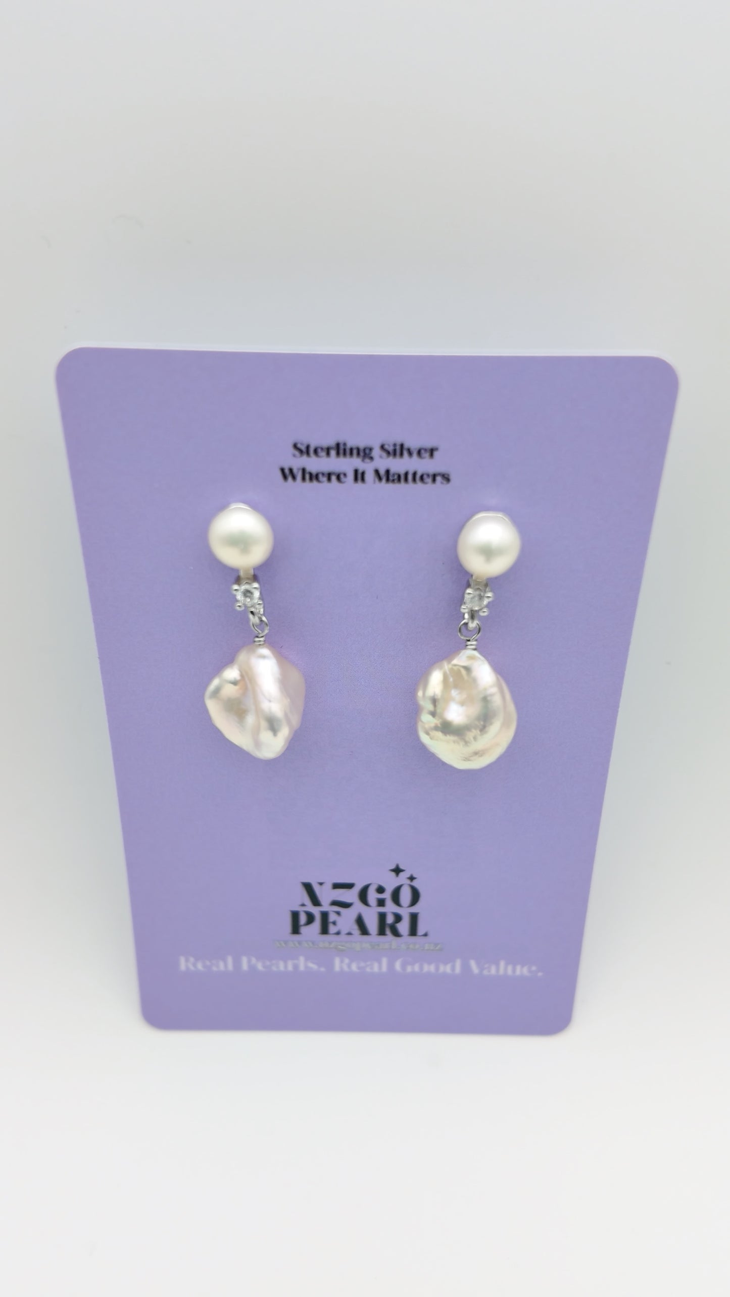 Baroque Pearl Drop Earrings
