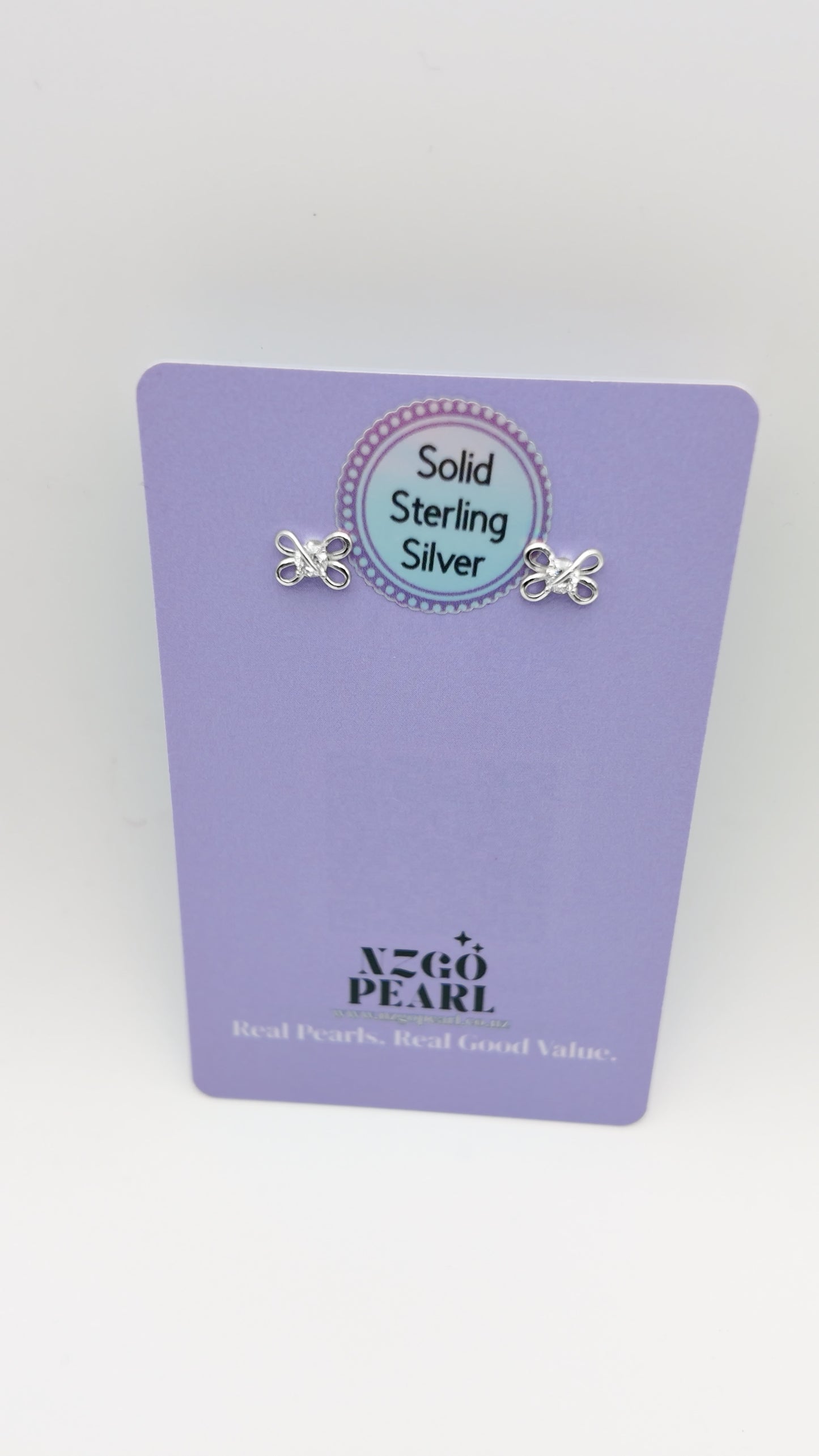 Tiny Bow Studs – S925