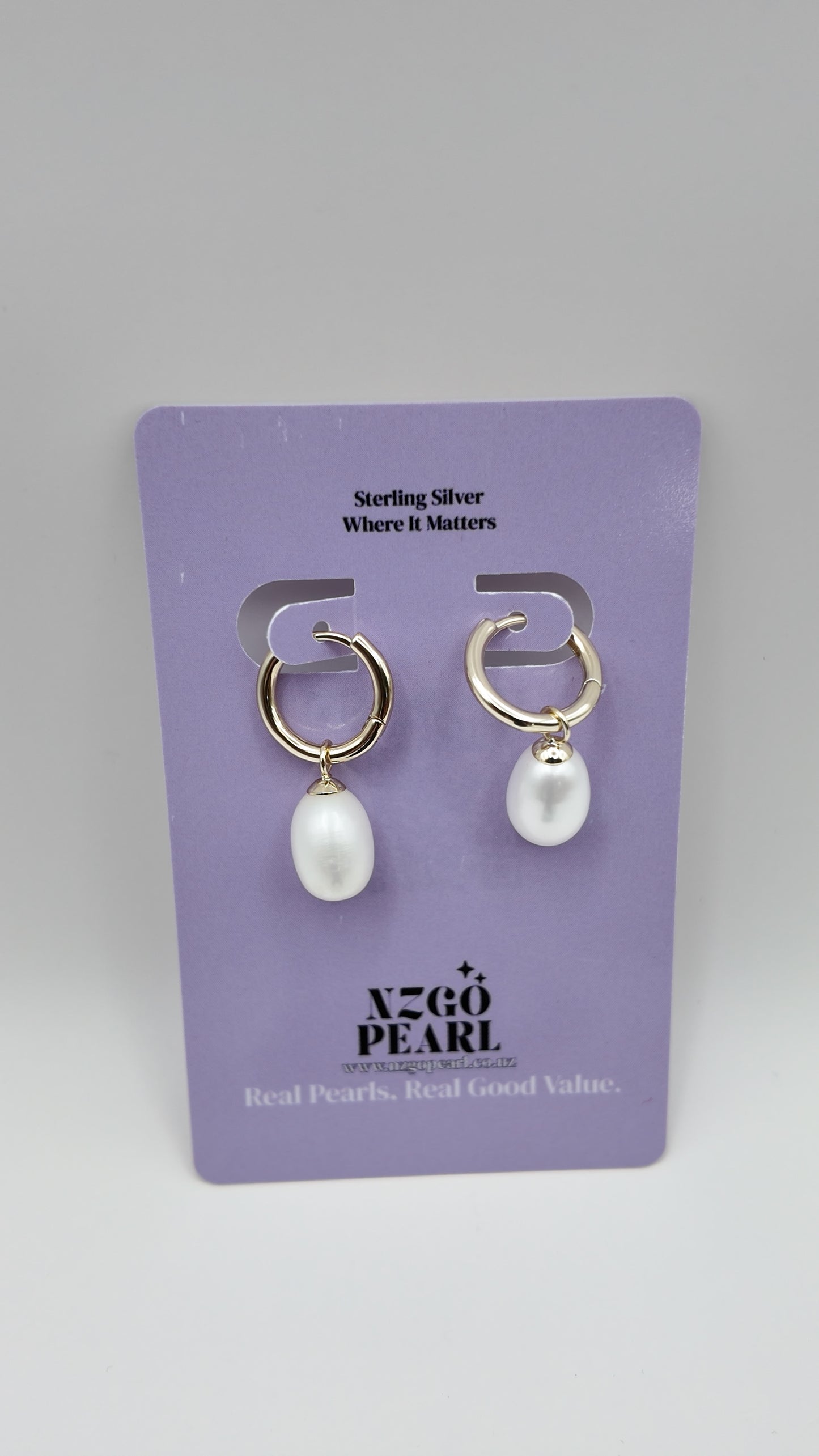 Convertible Pearl Huggie Earrings (2 Ways to Wear)