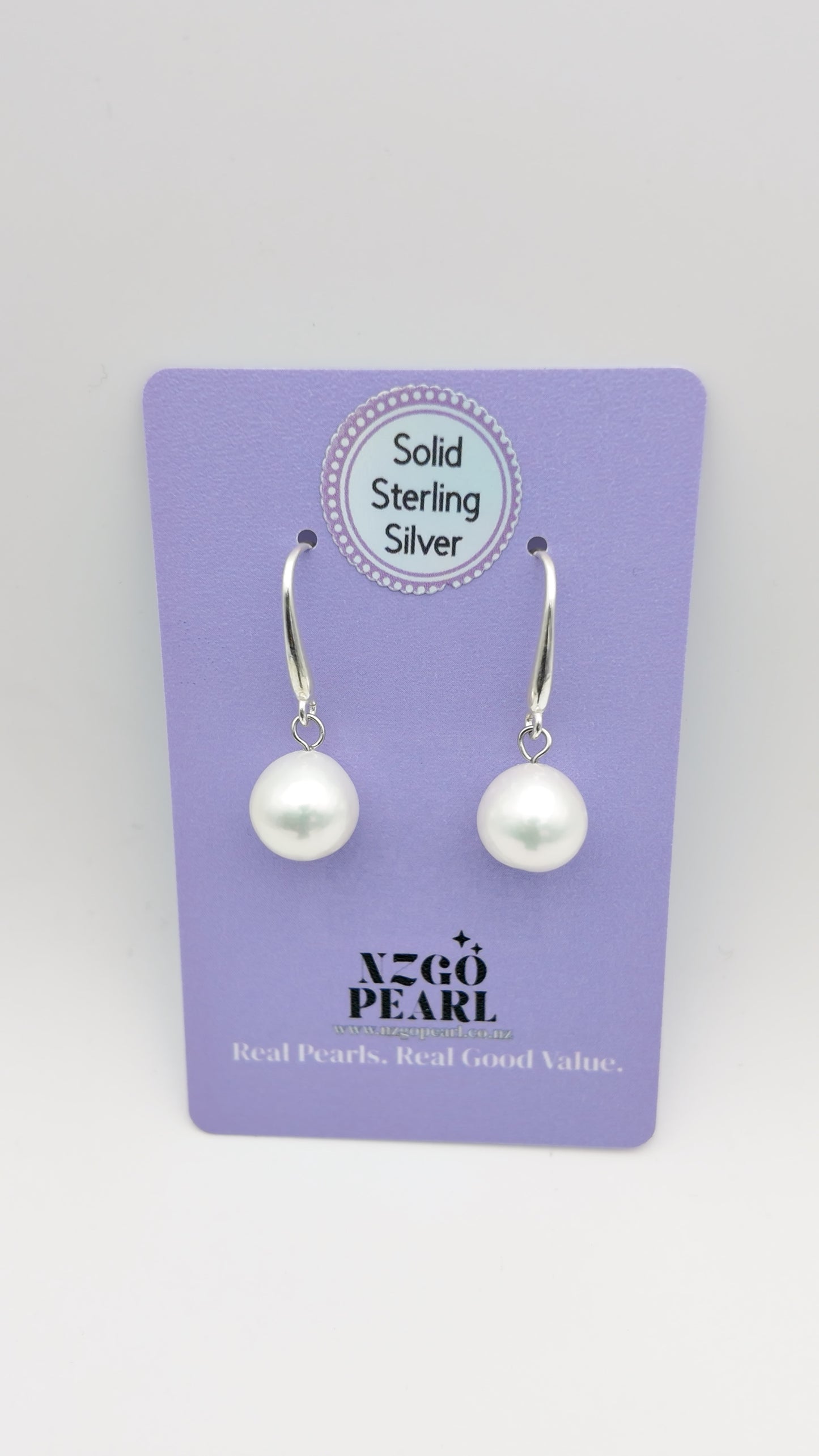 Classic Pearl Drop Earrings – Hooks
