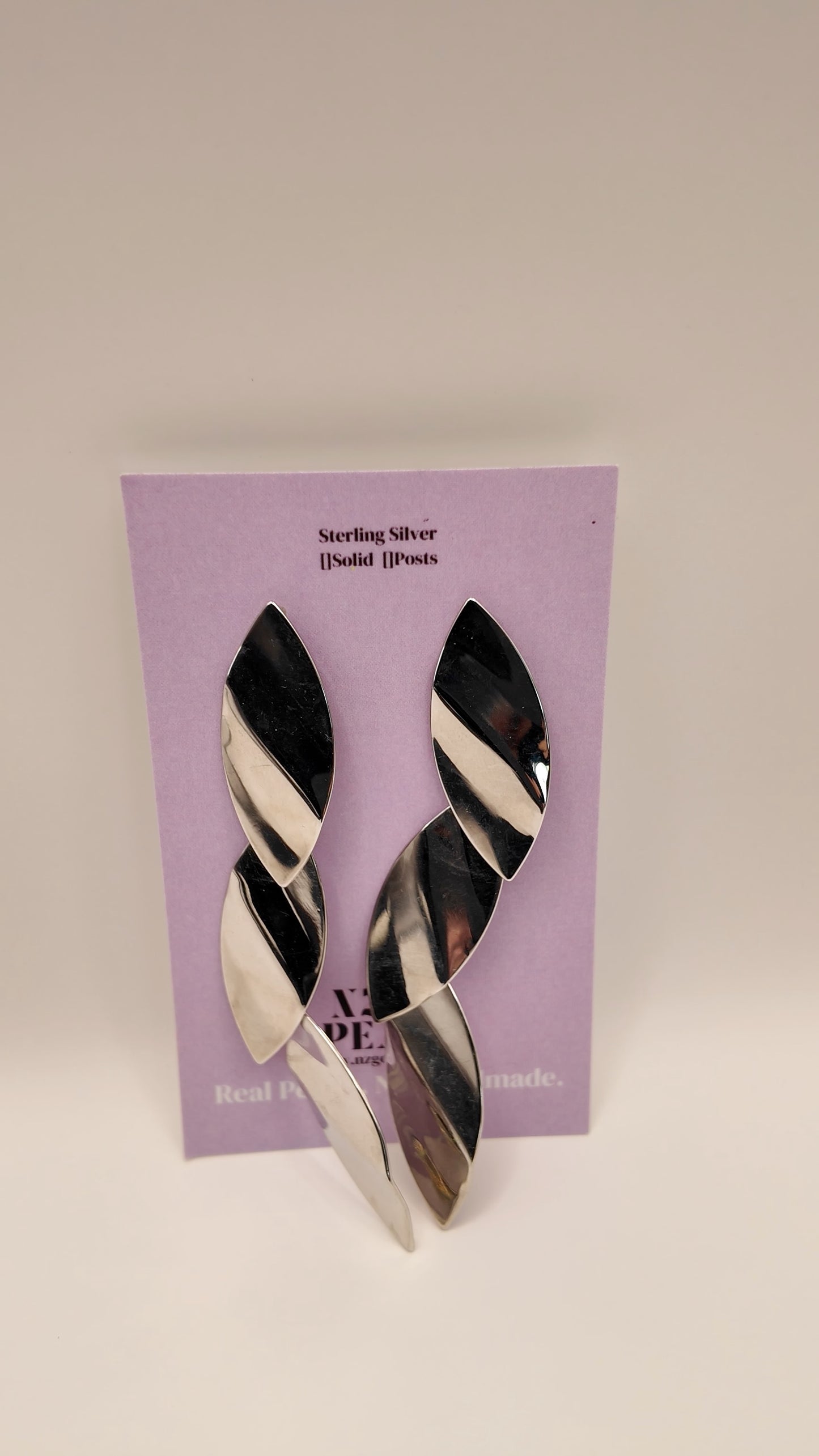 Twisted Leaf Drop Earrings