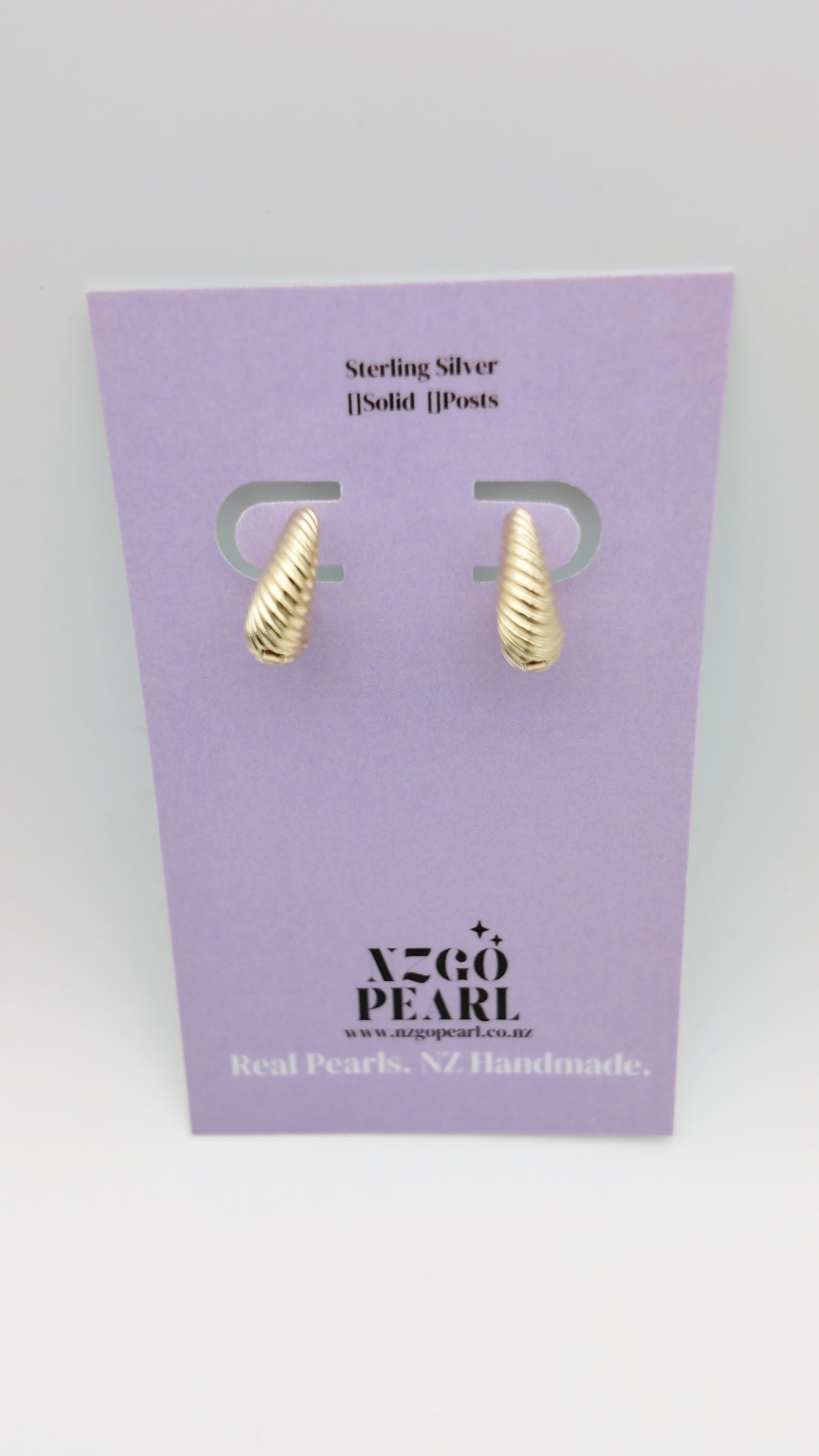 Gold Shell Hoop Earrings