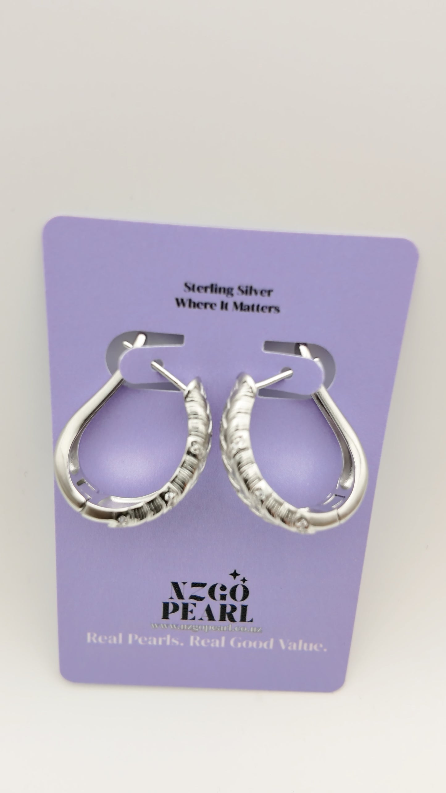 Textured Hoop Earrings
