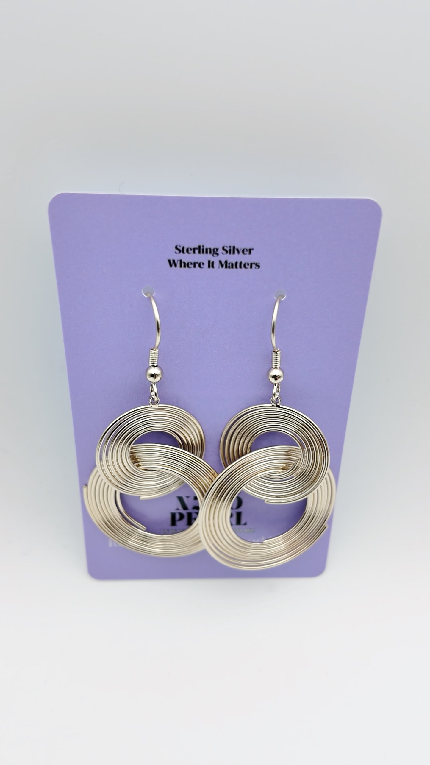 Retro Spiral Loop Earrings
