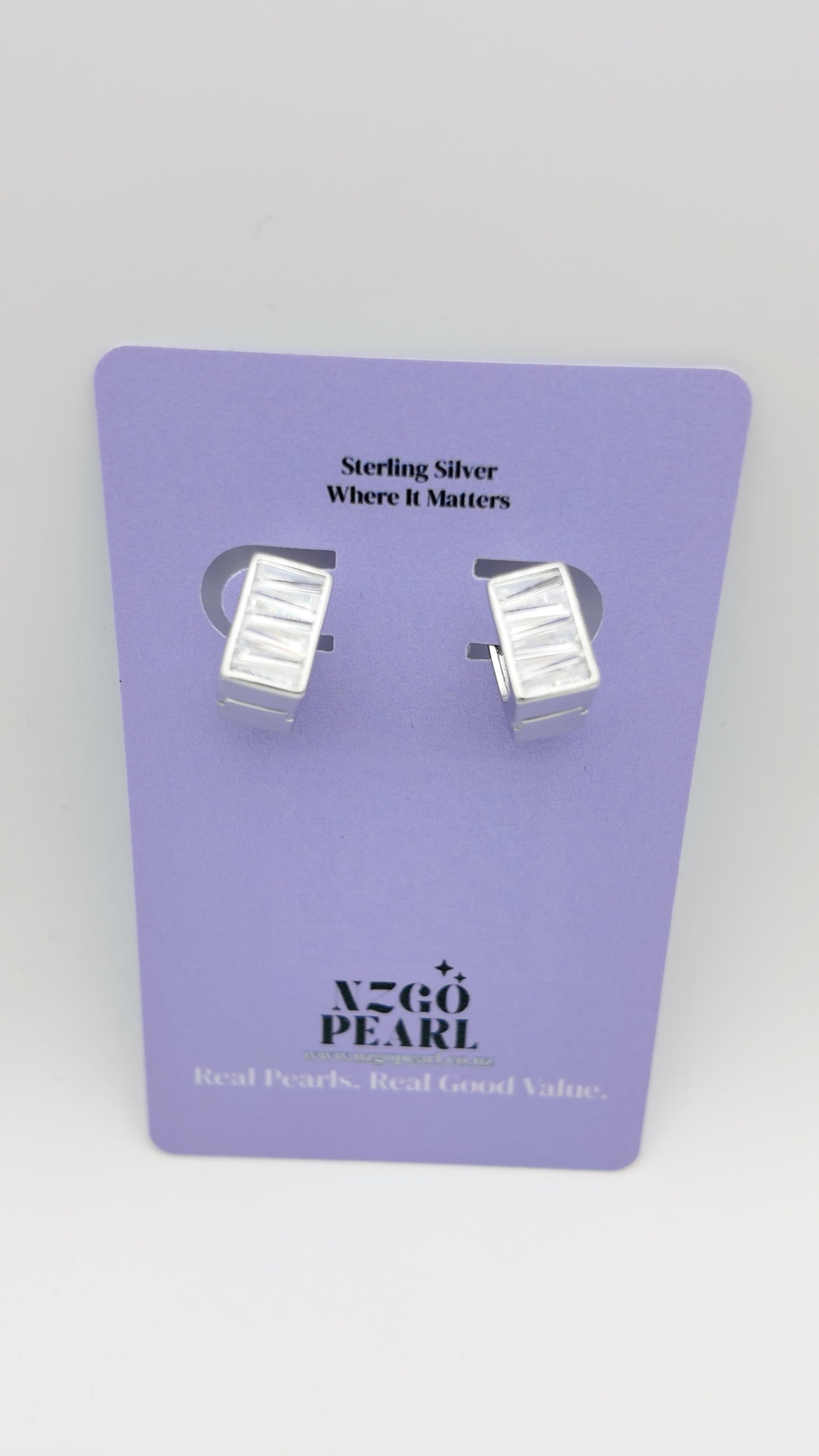 Geometric Baguette Huggies