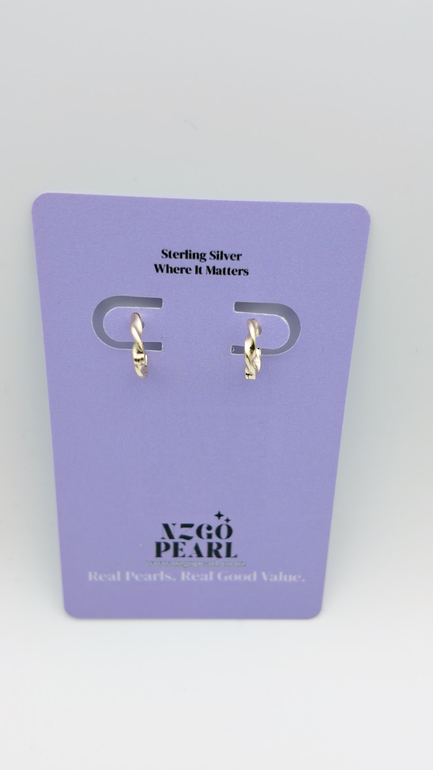 Gold Fluid-Twist Hoops