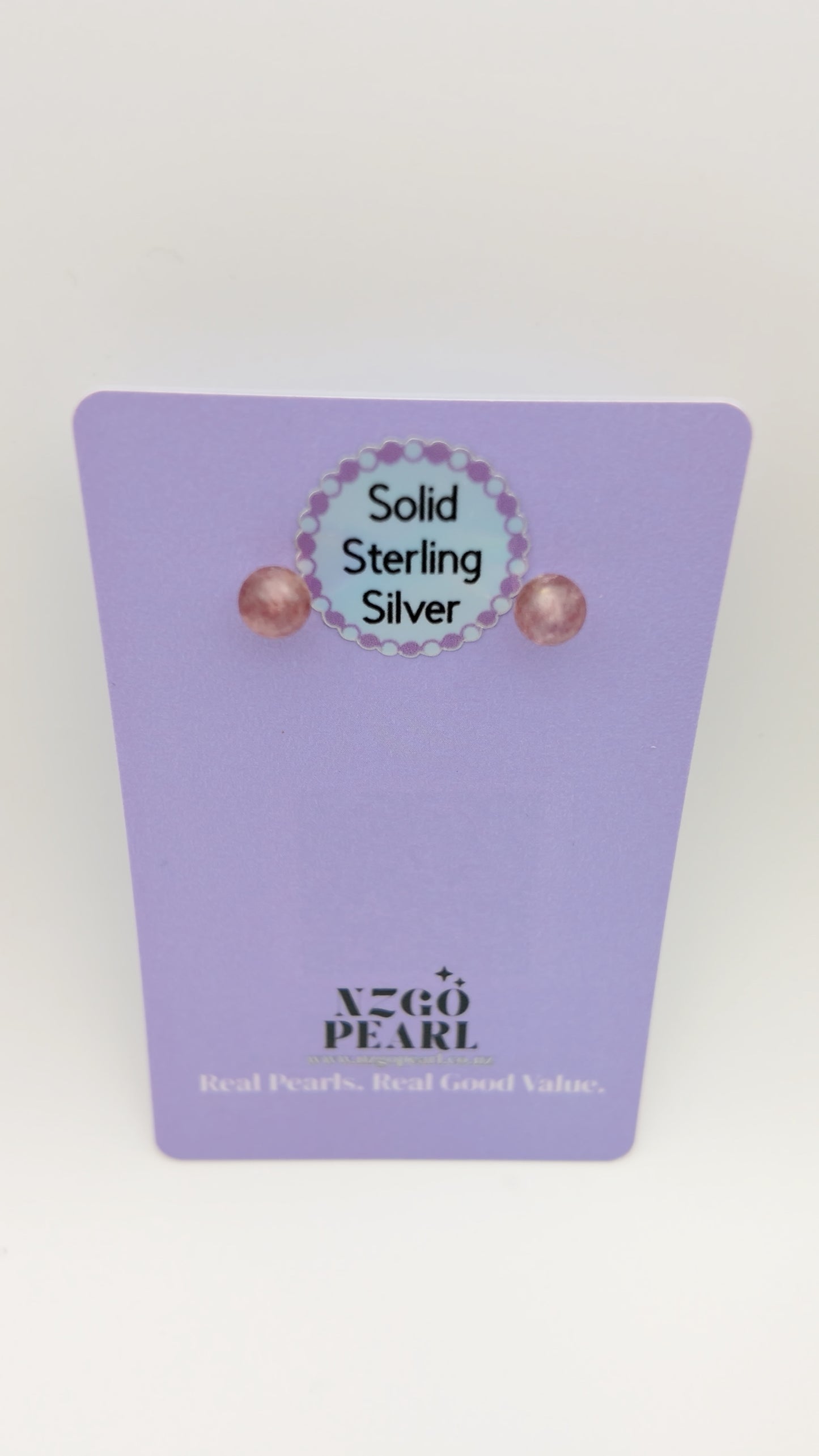 Strawberry Quartz Stud Earrings