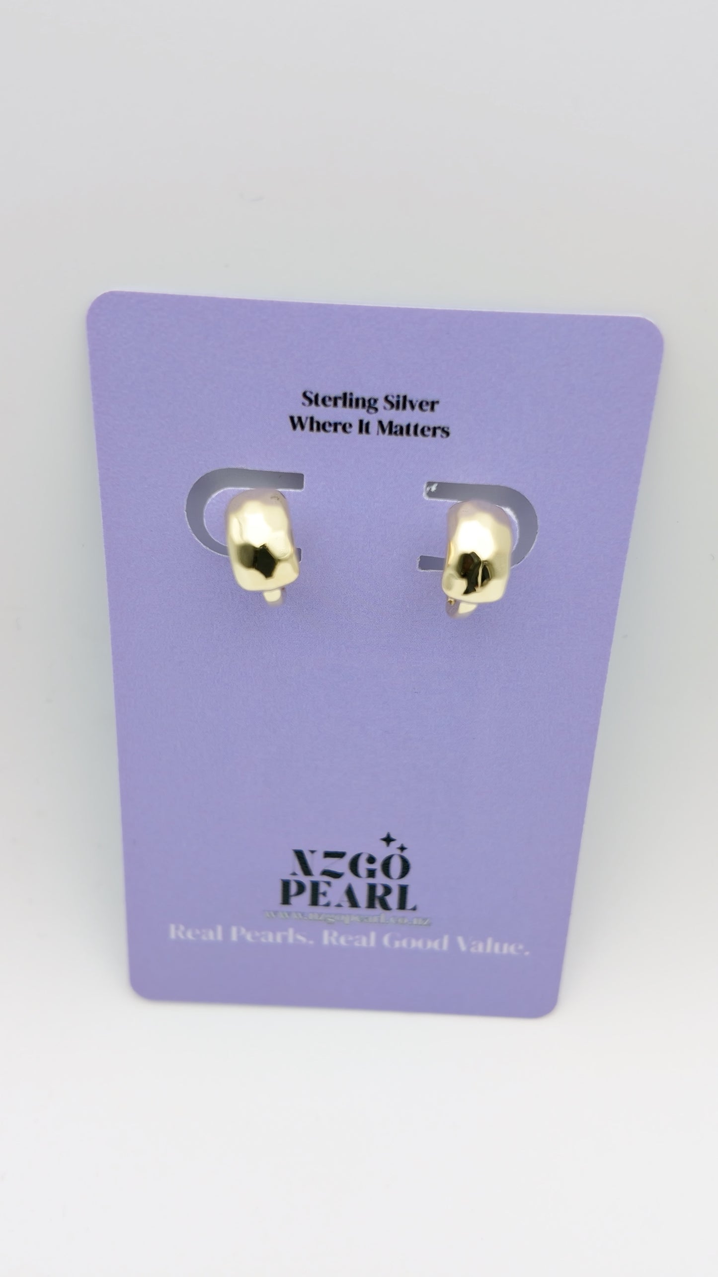 Organic Smooth Gold hoops