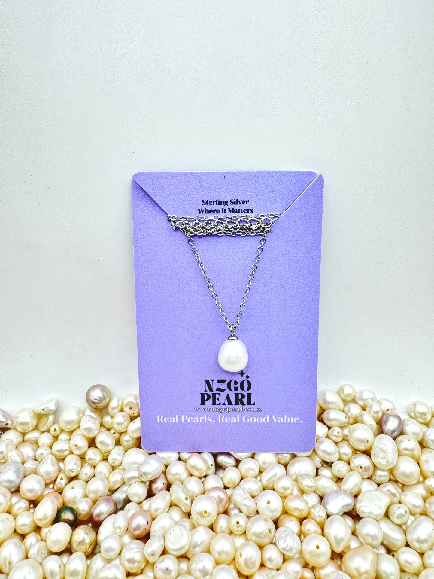 Everyday Pearl Drop Necklace