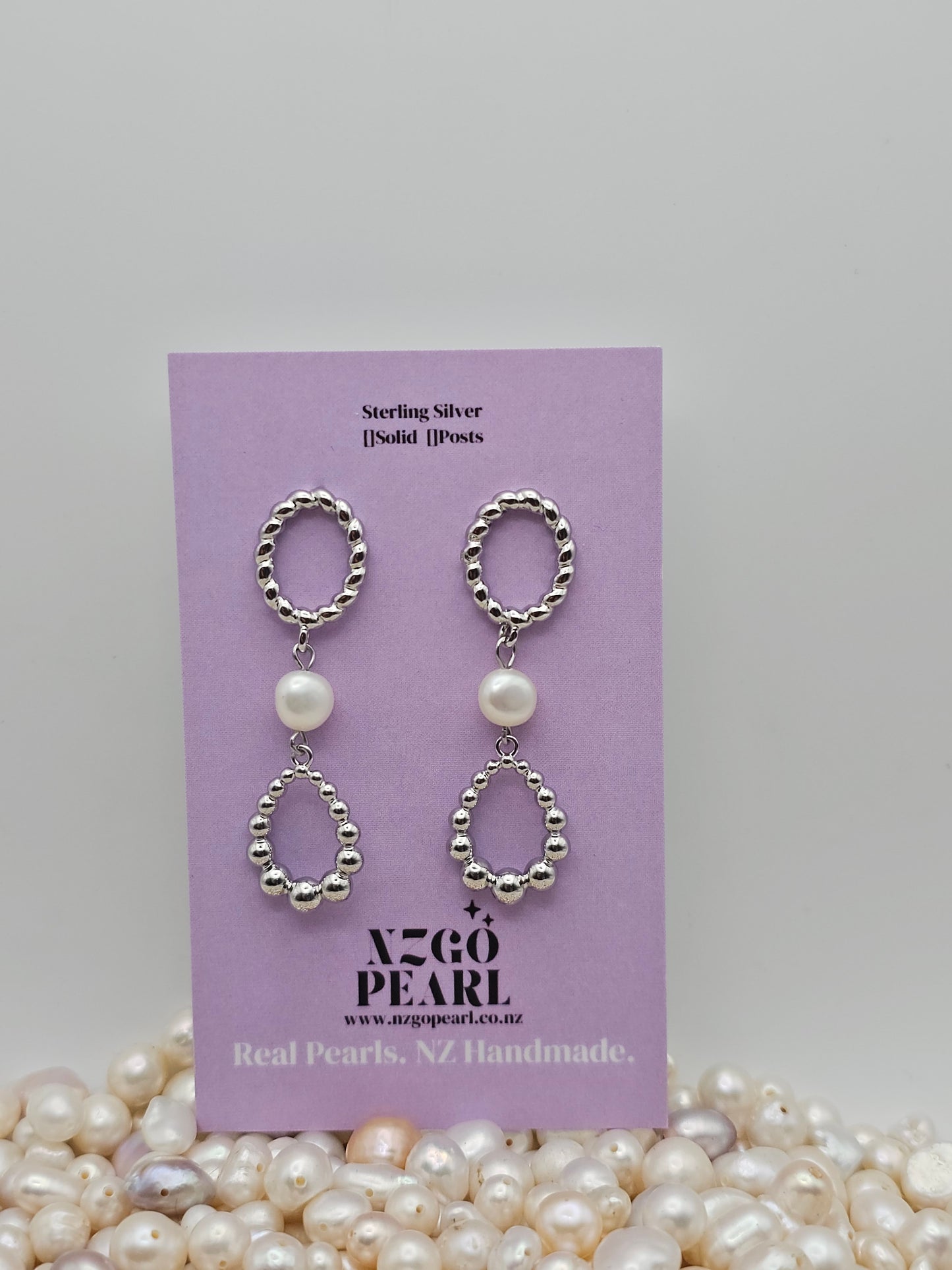 Bubble Loop Dangle Earrings