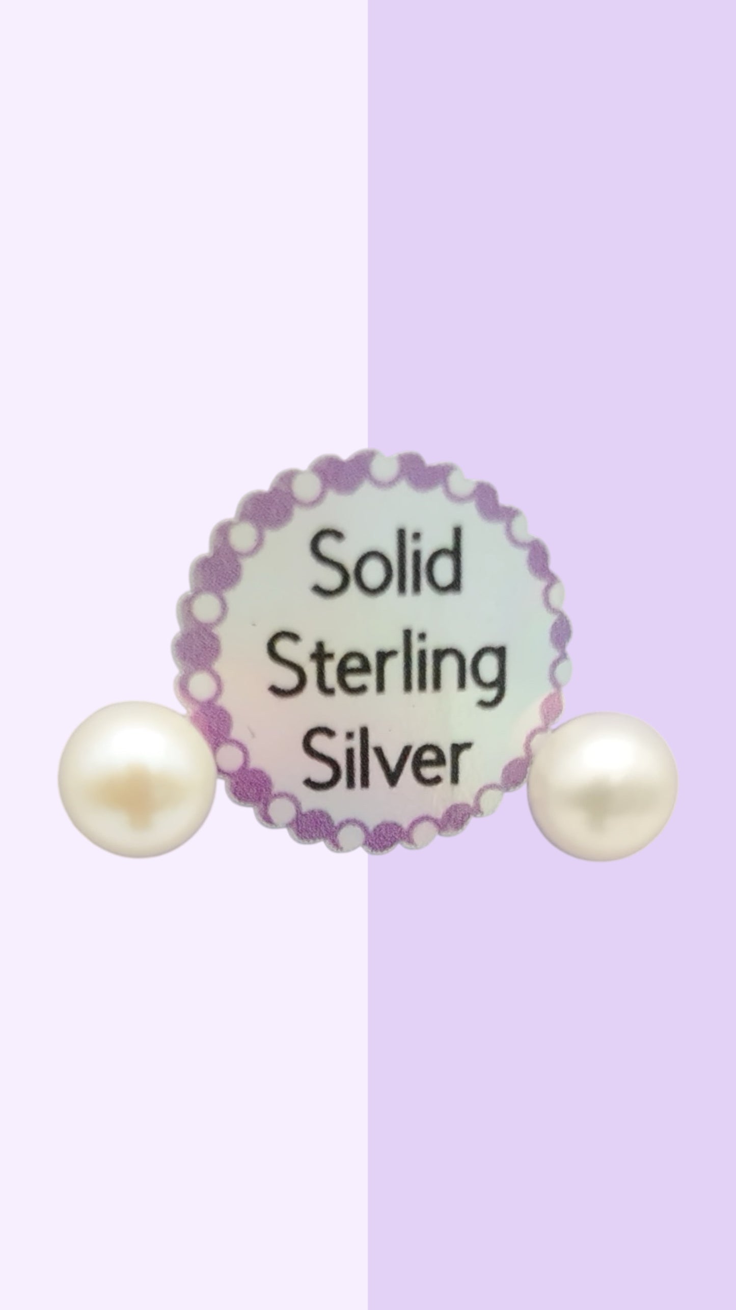 Classic Pearl Stud Earrings – Screw Back 7.5mm