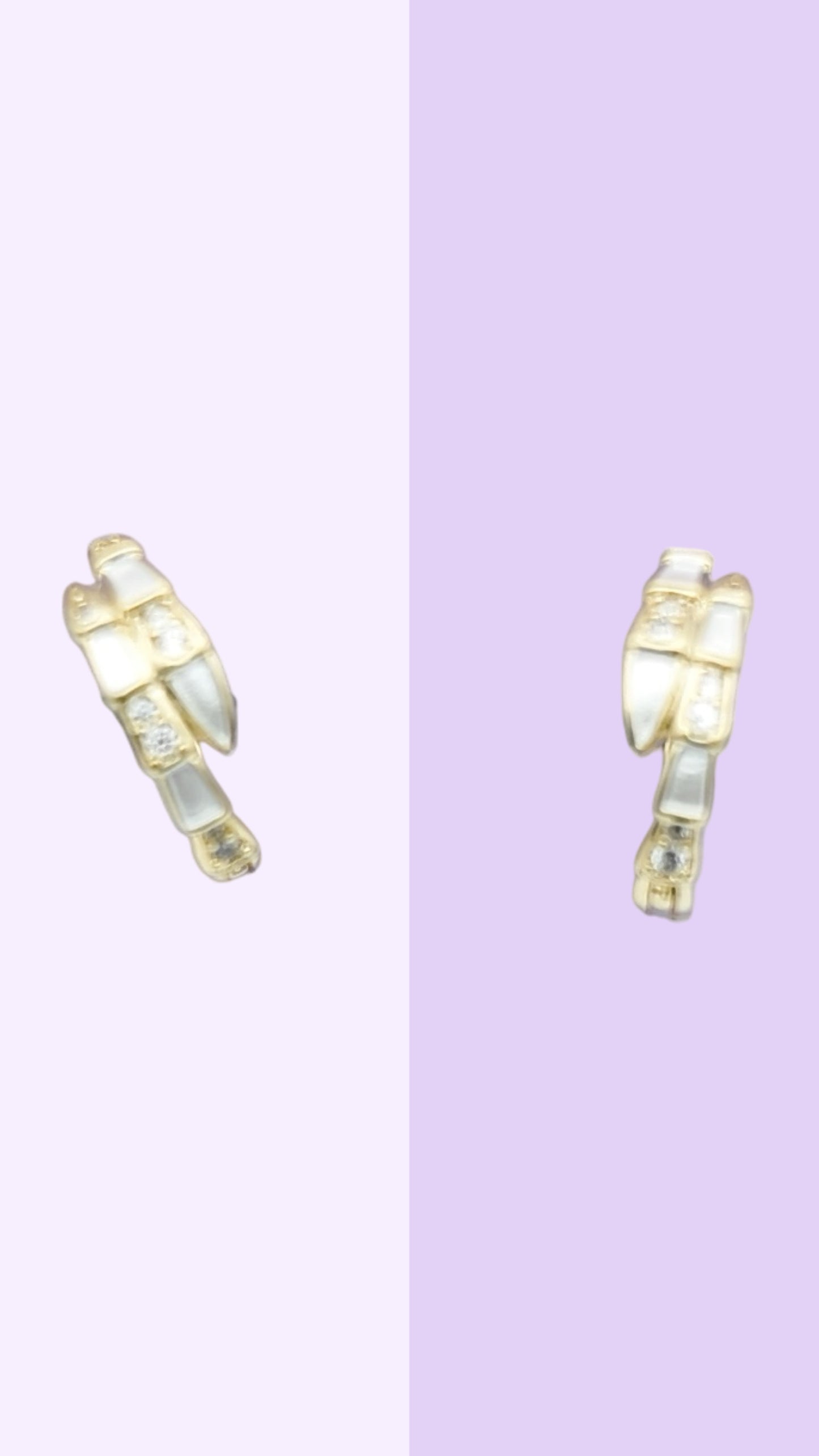 Mother-of-Pearl Mosaic Hoops