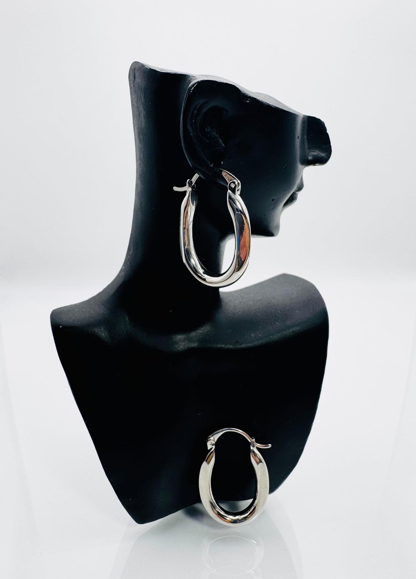 Bold Teardrop Hoop Earrings