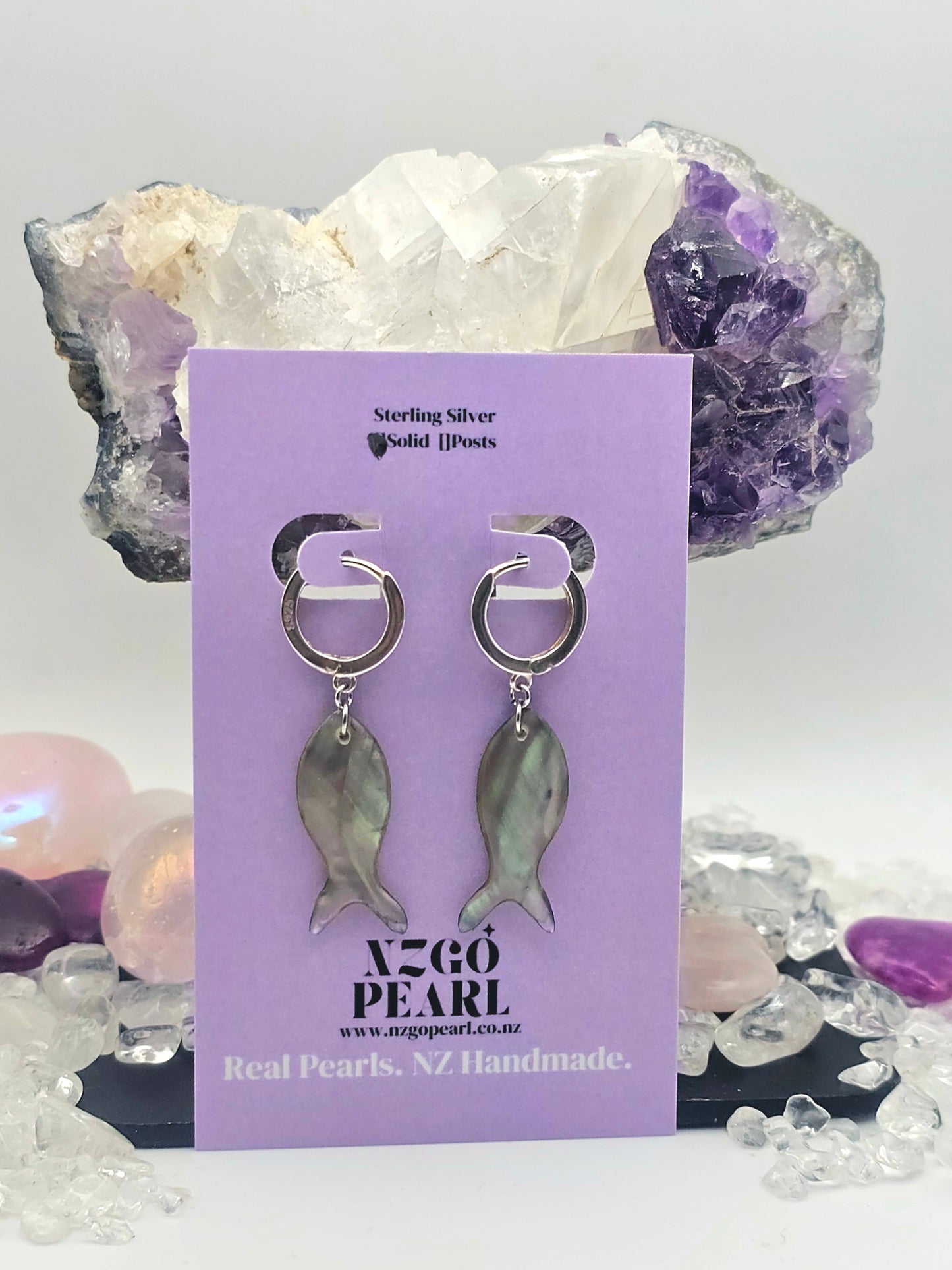 Ocean Muse Earrings – Tahitian Shell Elegance