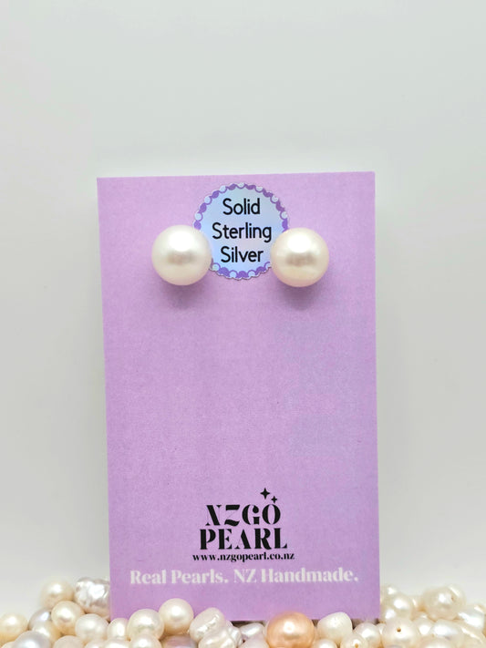 Classic Pearl Studs – 11.5mm