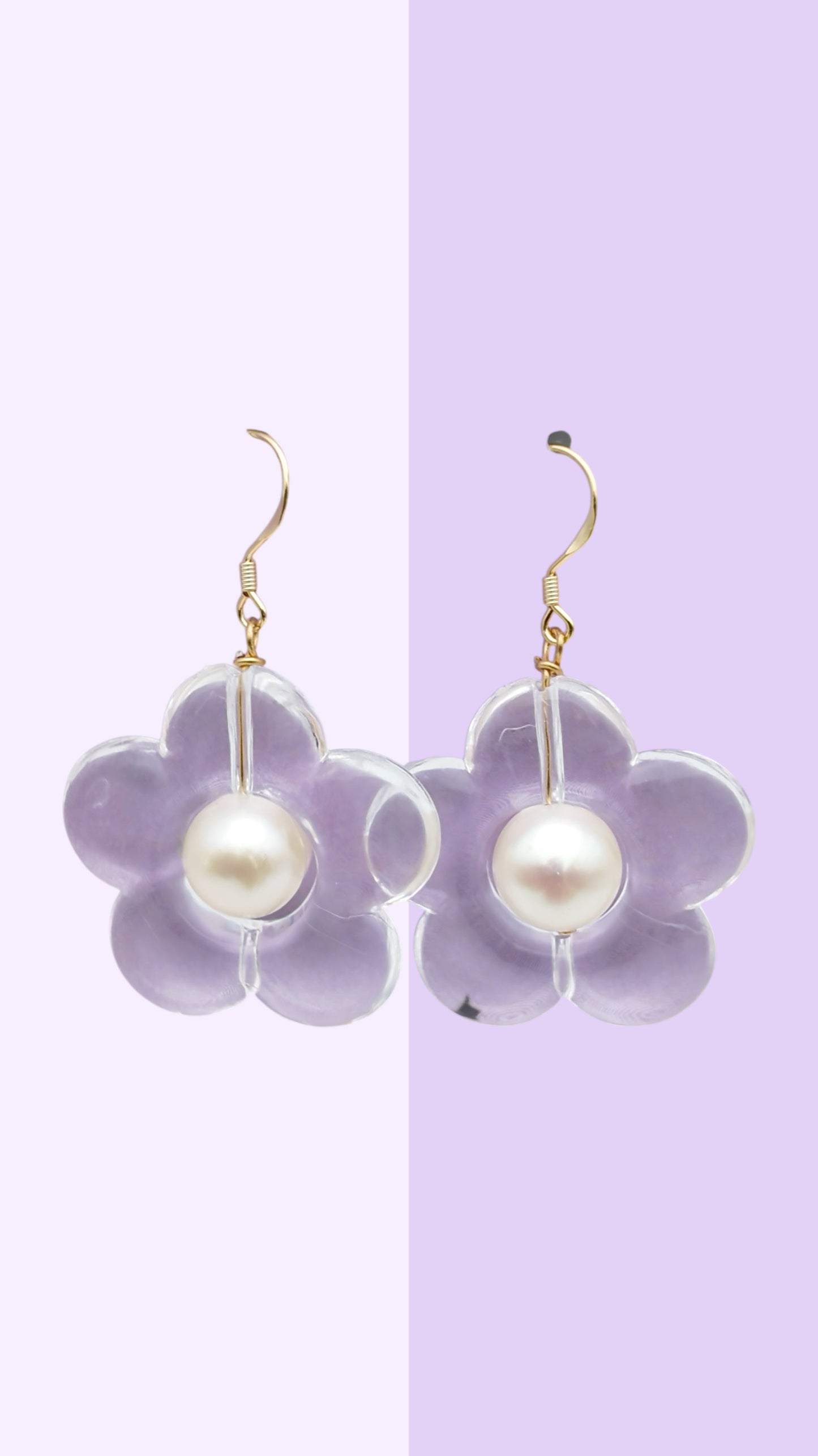 Blossom Glass Pearl Earrings