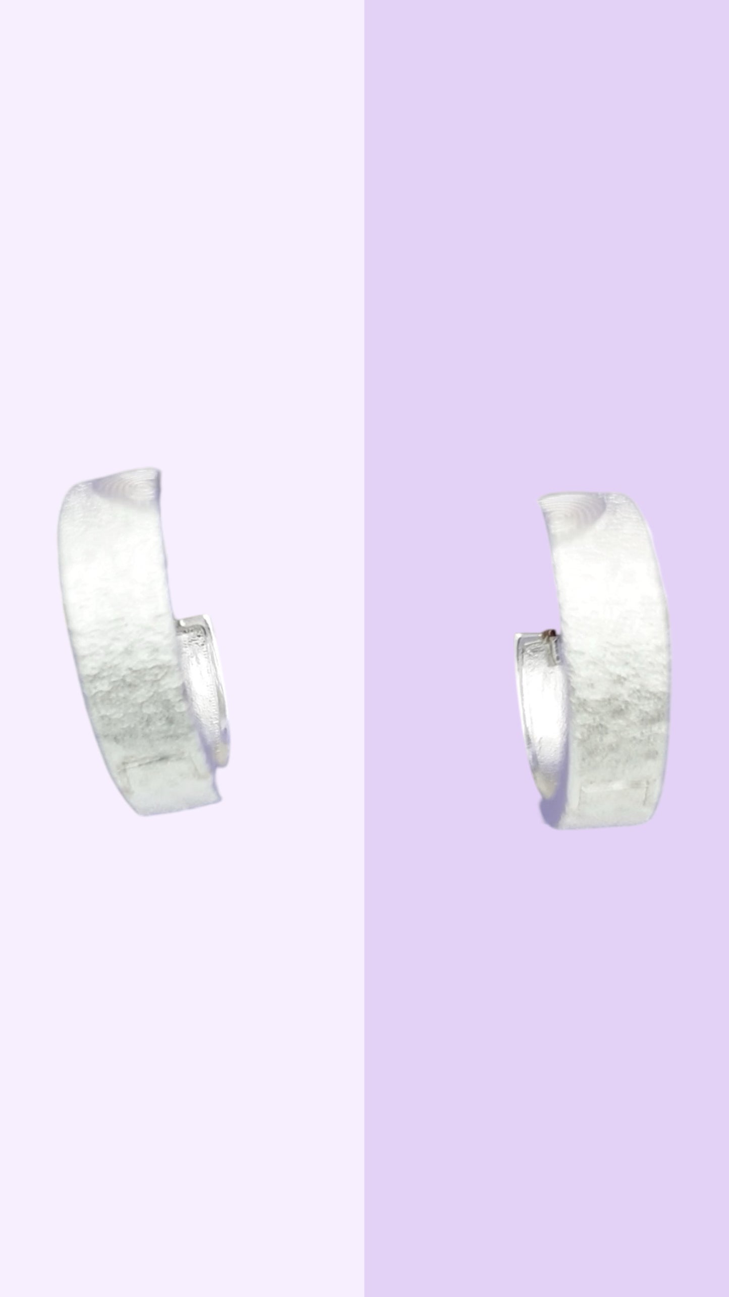 Matte Silver Mini Huggies