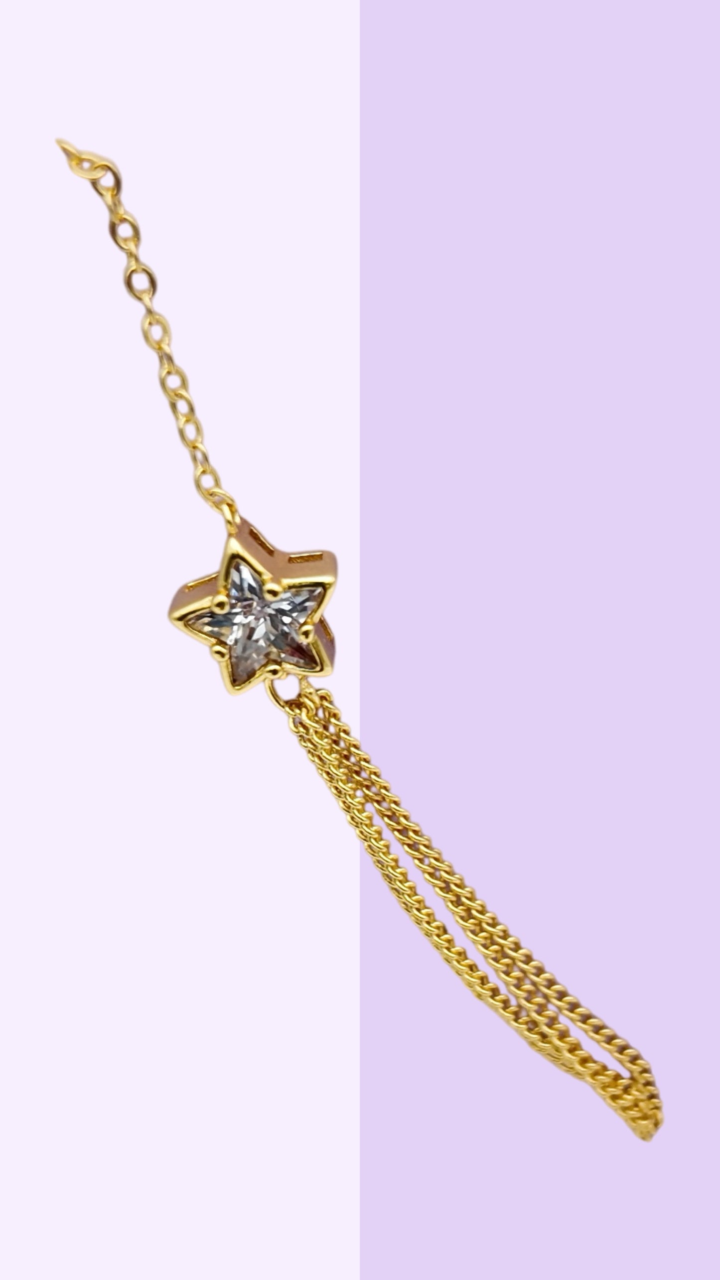 Starfall CZ Chain Bracelet