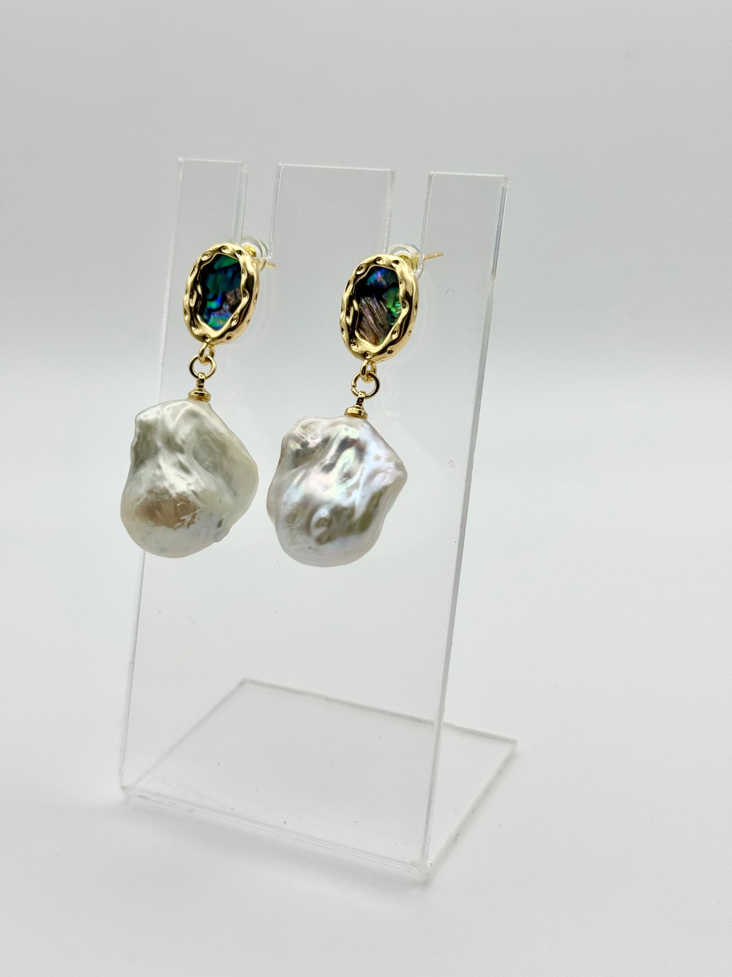 Paua/Abalone Aura Baroque Drops