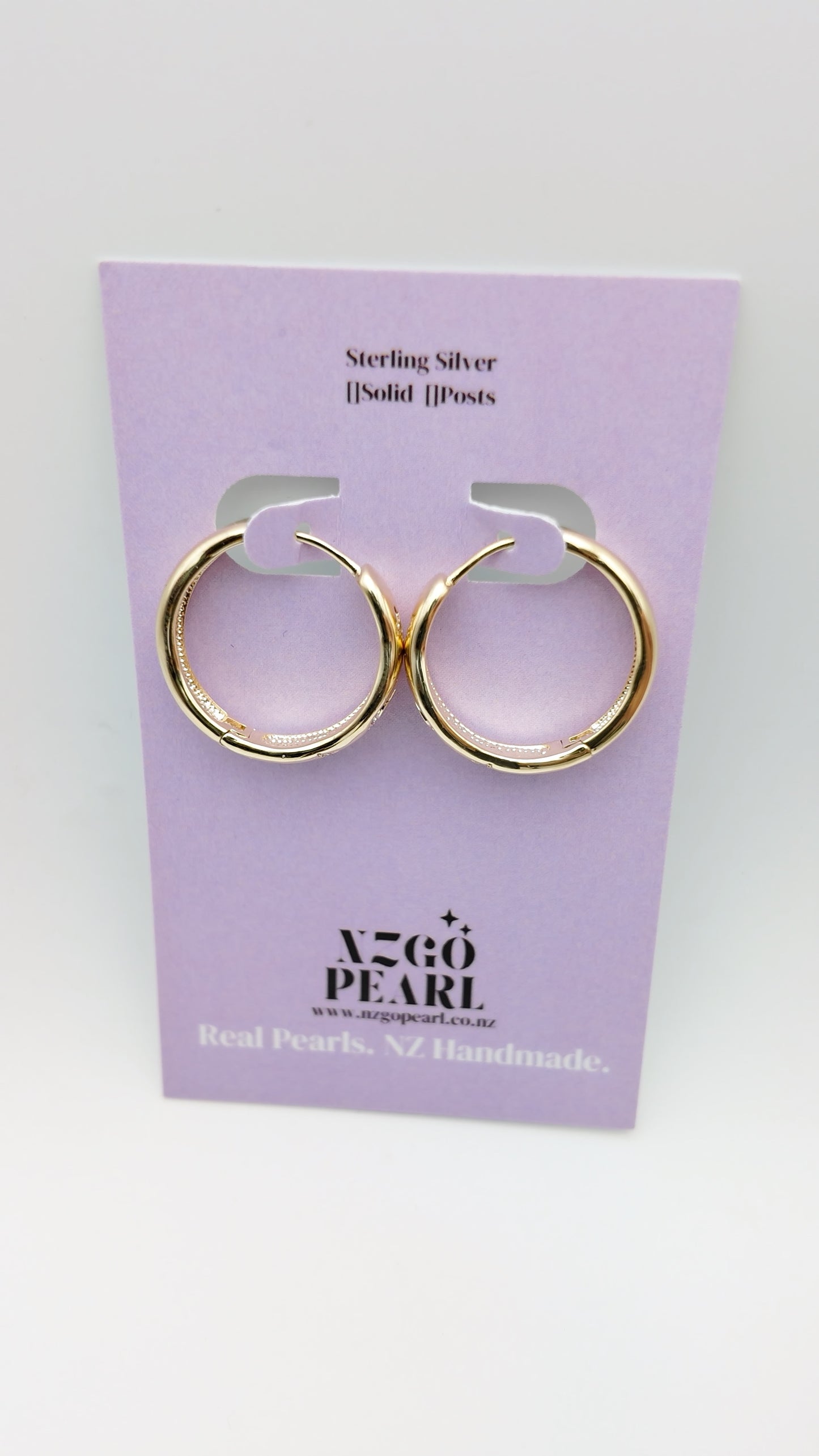 Moon & Star Gold Hoop Earrings