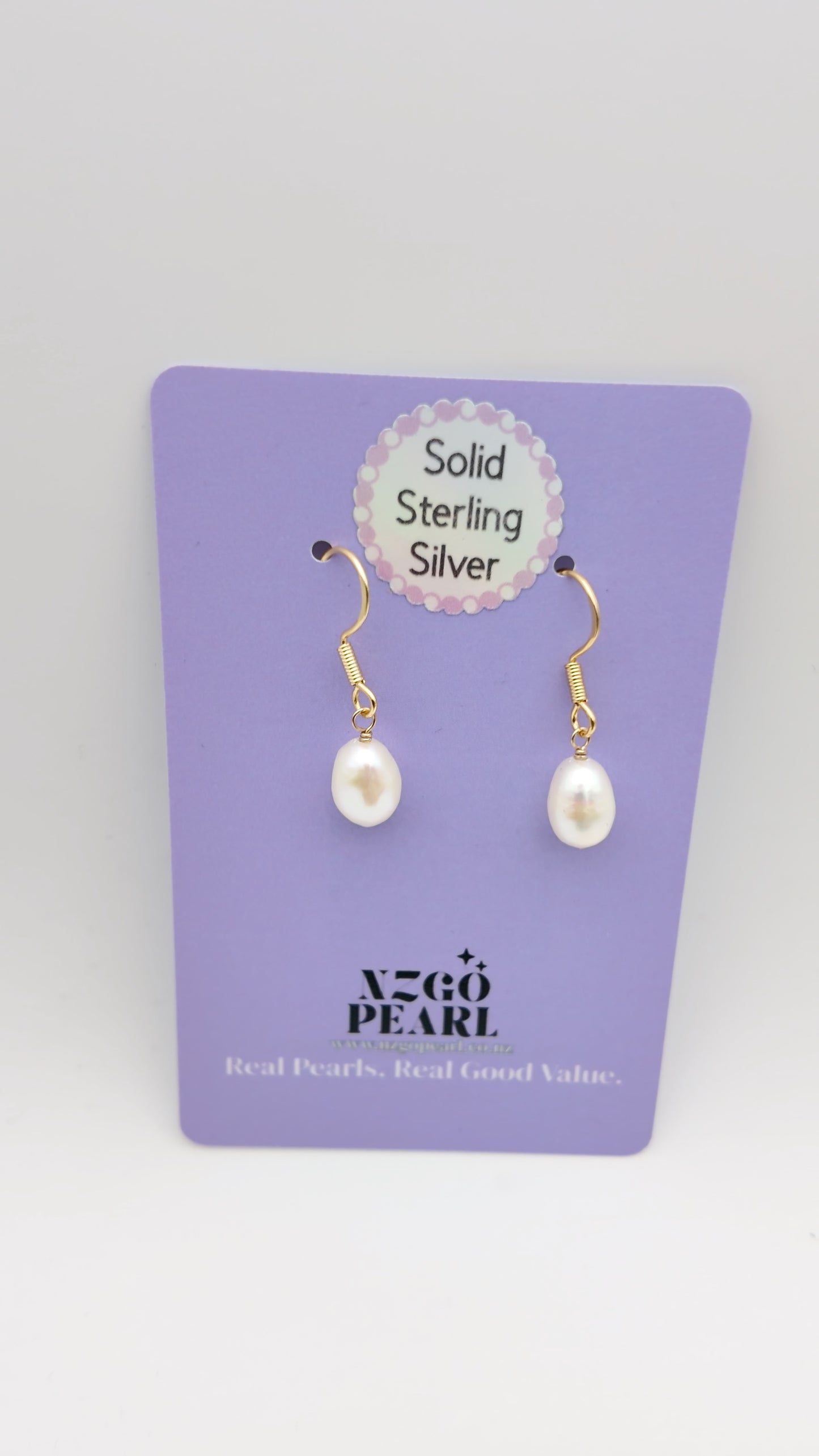 Classic Drop Pearl Earrings