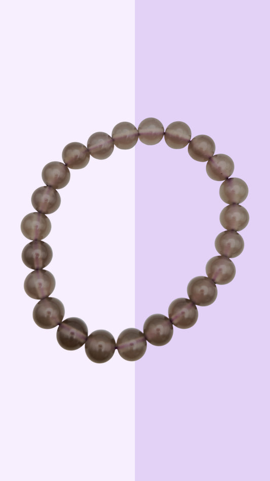 Smoky Quartz Bead Bracelet