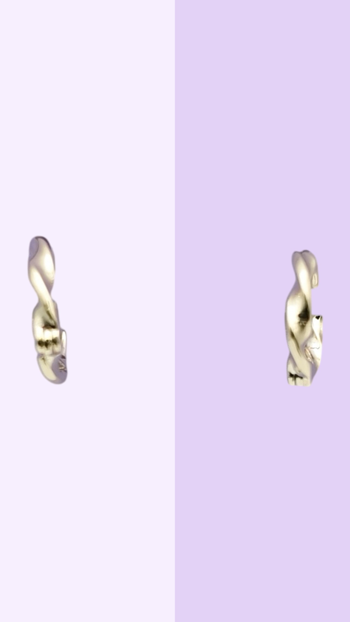 Gold Fluid-Twist Hoops