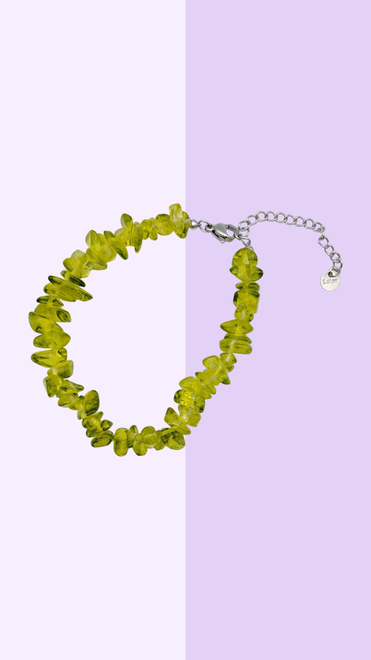 Natural Peridot Bracelet