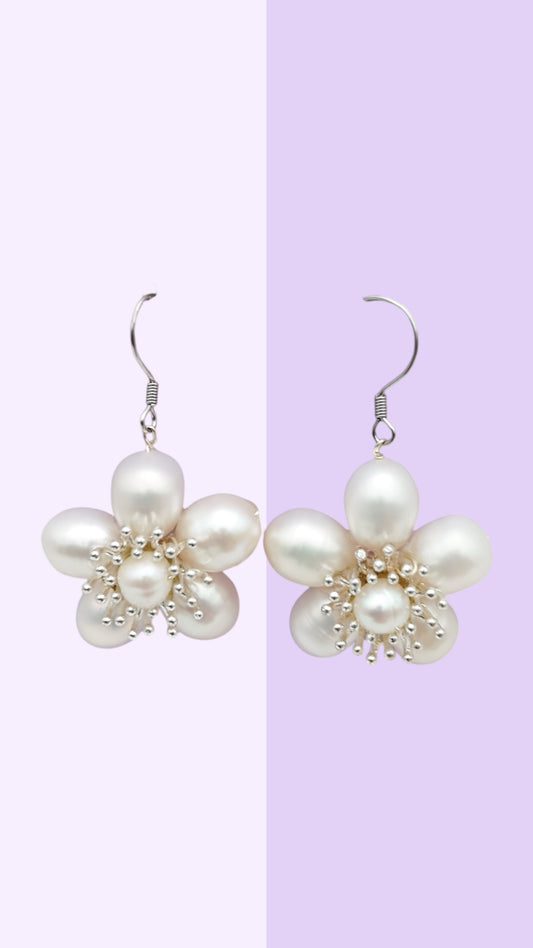 Pearl Blossom Earrings
