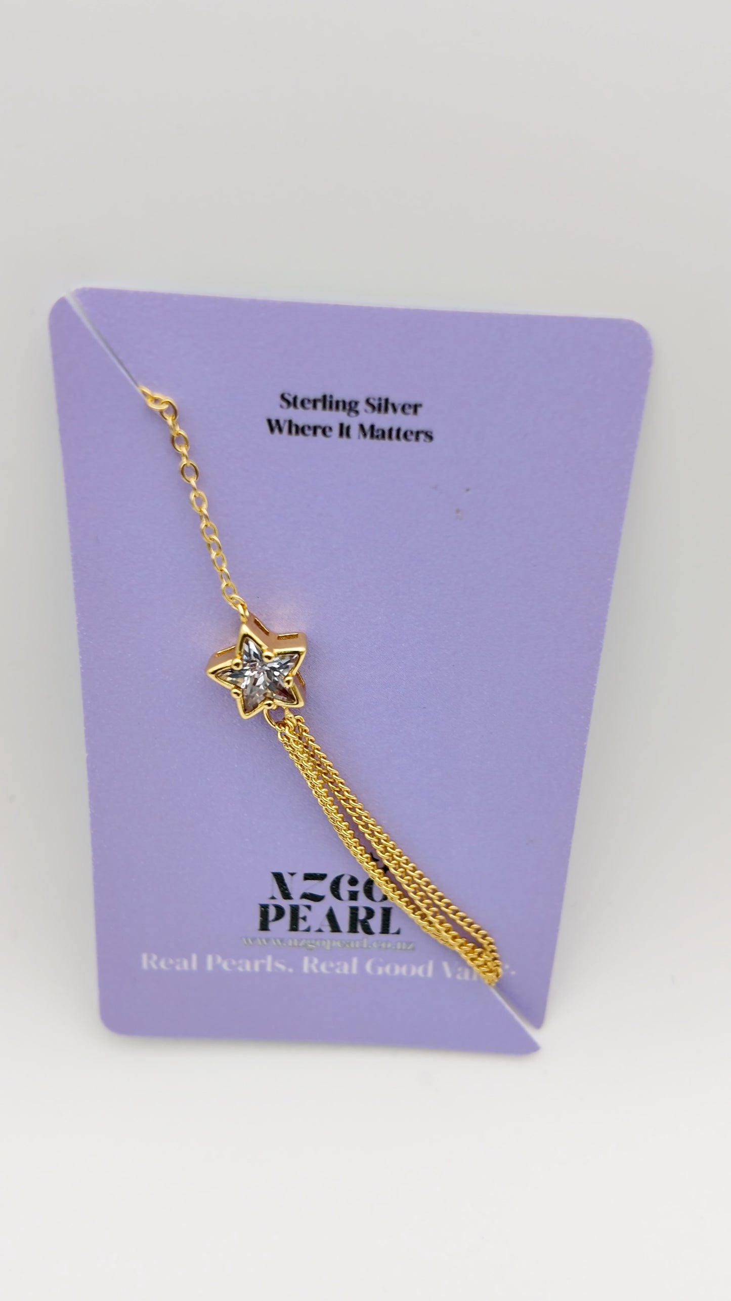 Starfall CZ Chain Bracelet