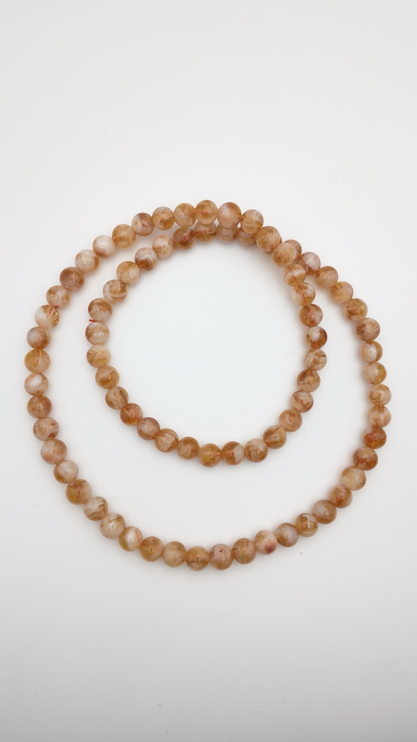 Golden Rutilated Quartz Beaded Necklace