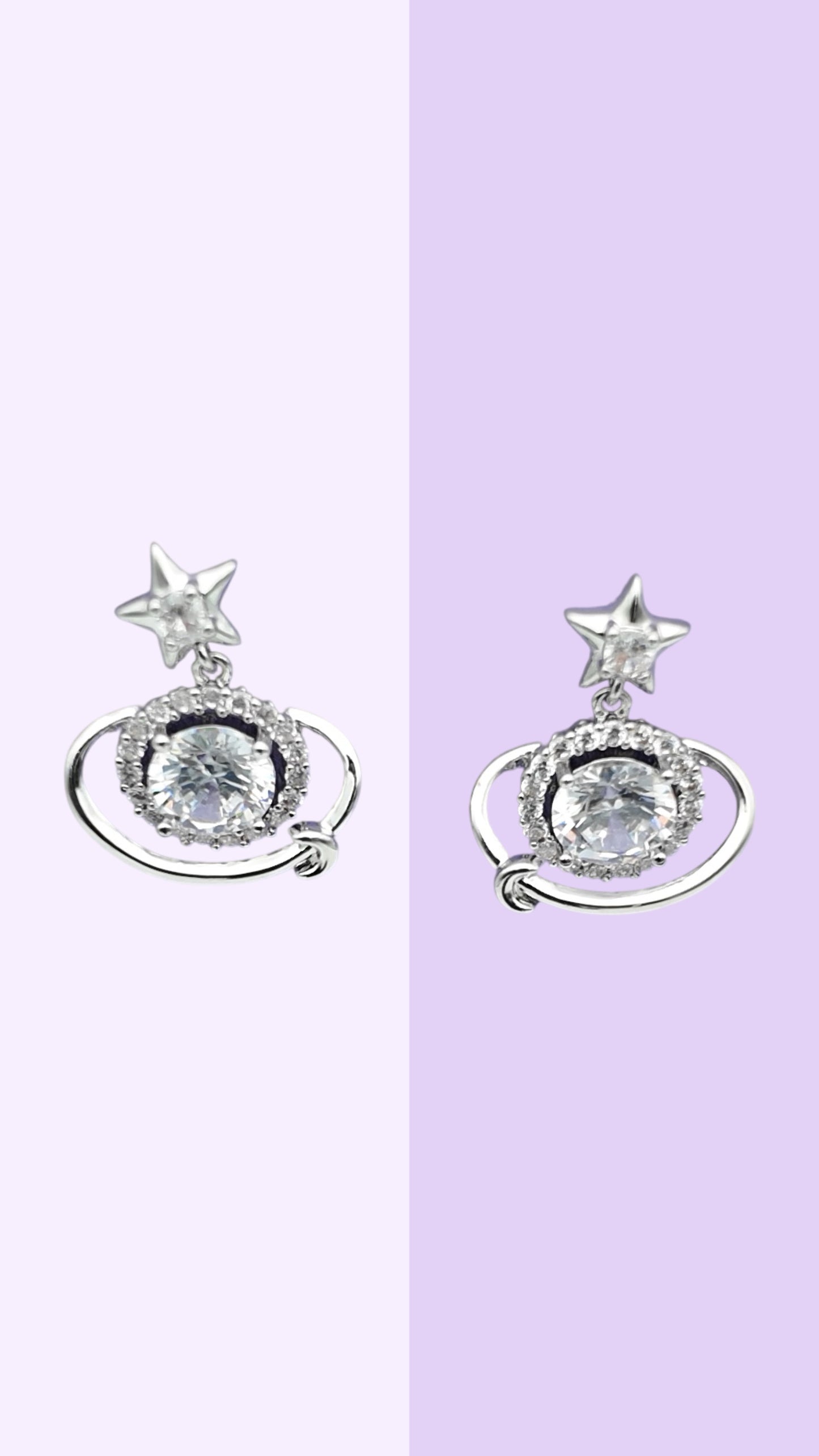 Starlit Orbit Crystal Earrings