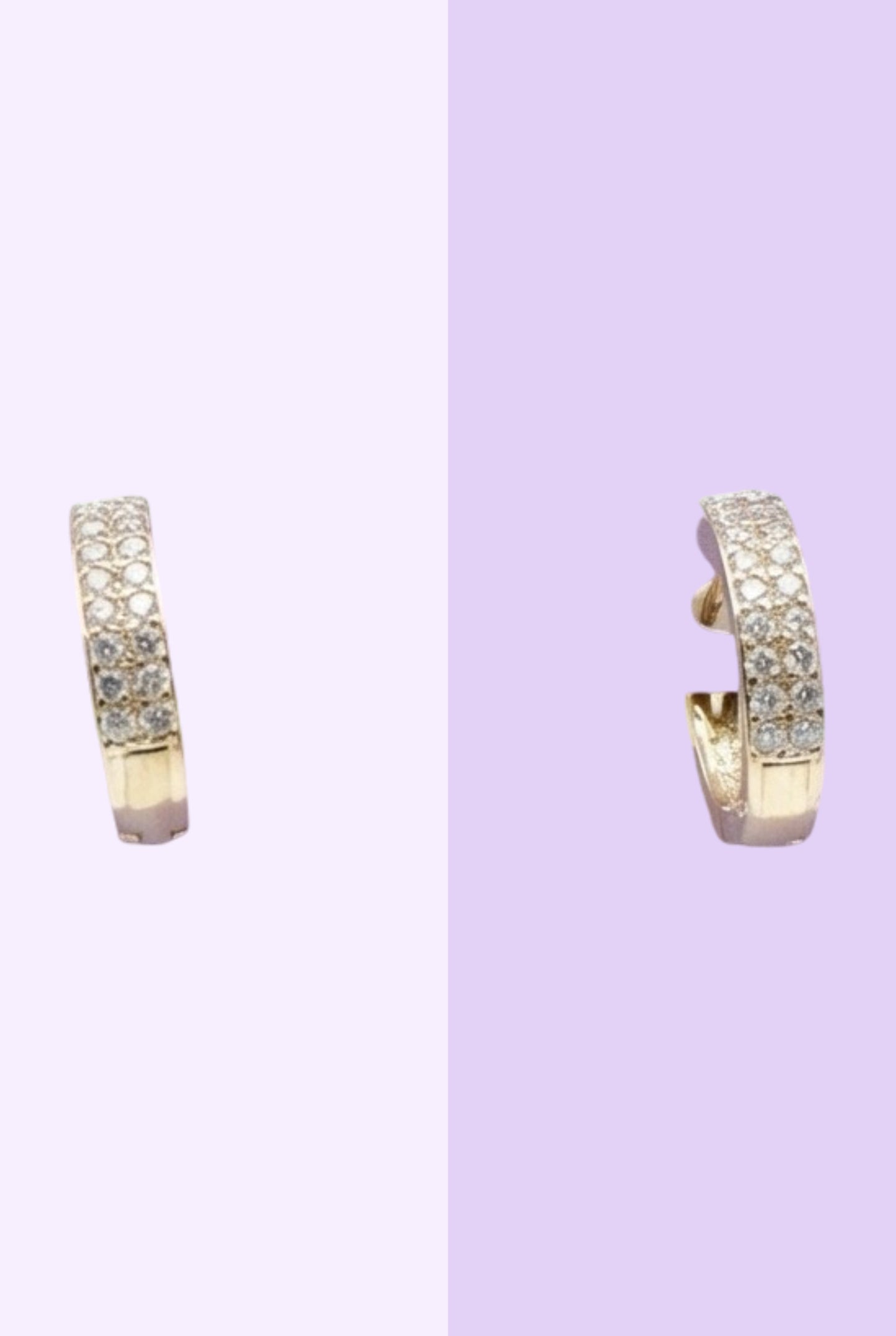 Sparkle Row Mini Hoops