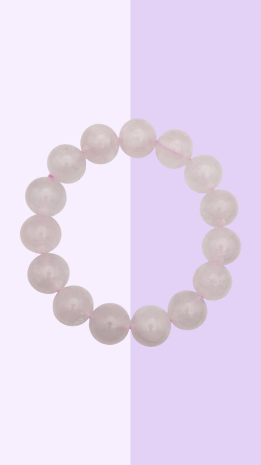 Rose Quartz Glow Bracelet 13mm