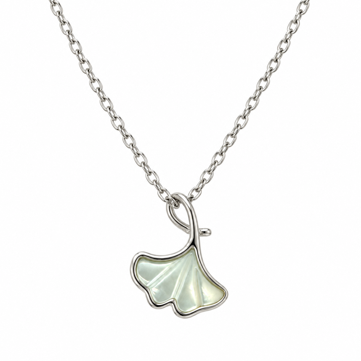 Ginkgo Leaf Pendant Necklace