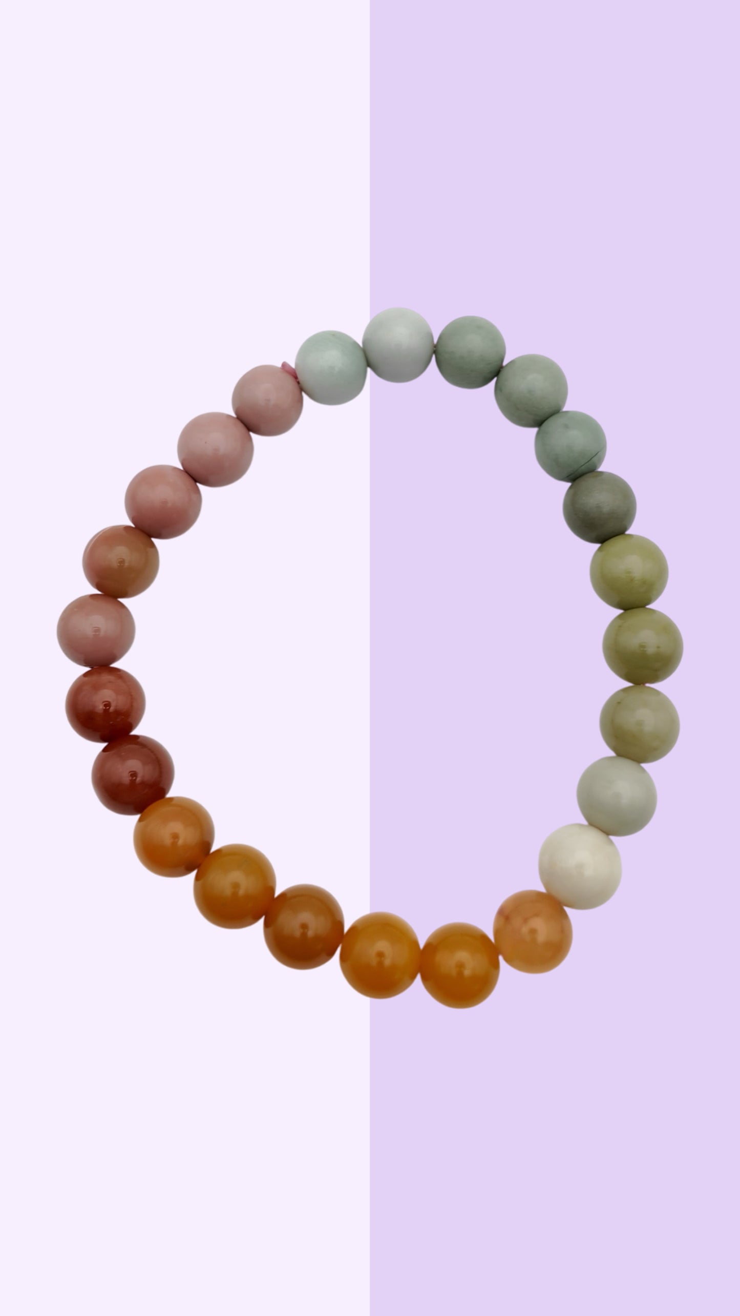 Multicolour Natural Earthy Crystal  Bracelet