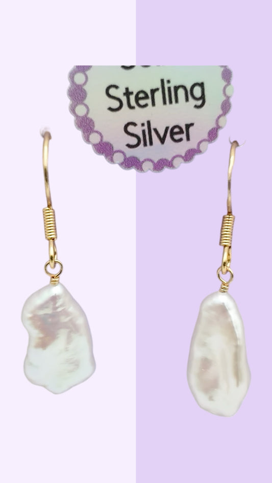 Organic Waterfall Baroque Earrings