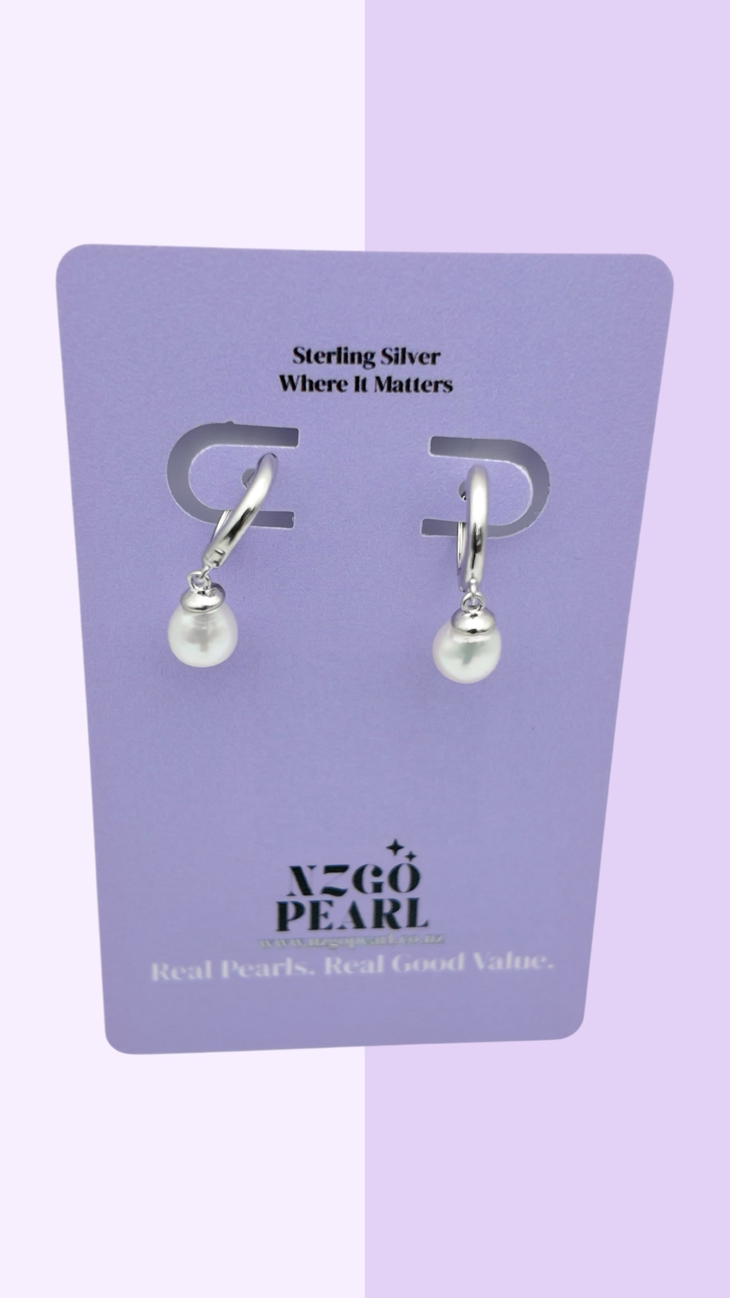 Mini Pearl Drop Huggies