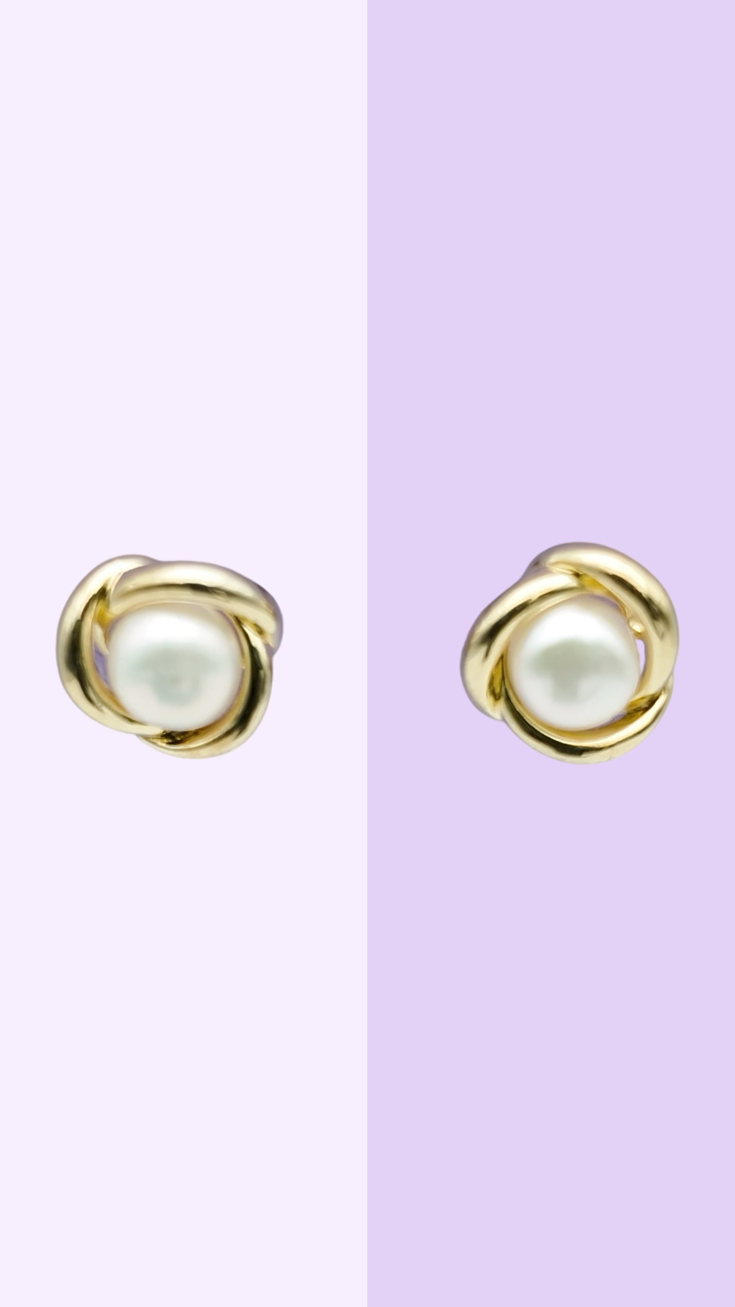 Classic Pearl Knot Studs