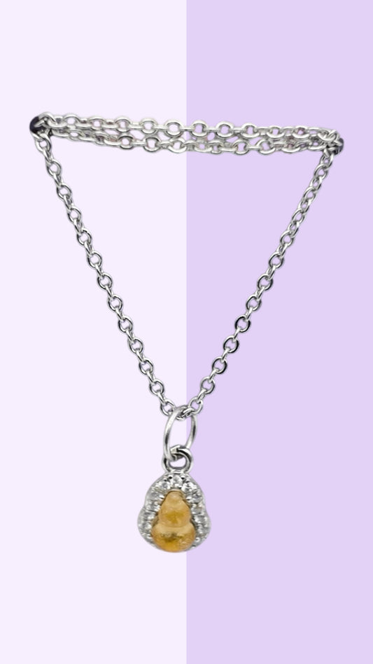 Petite Carved Crystal Charm/Pendant