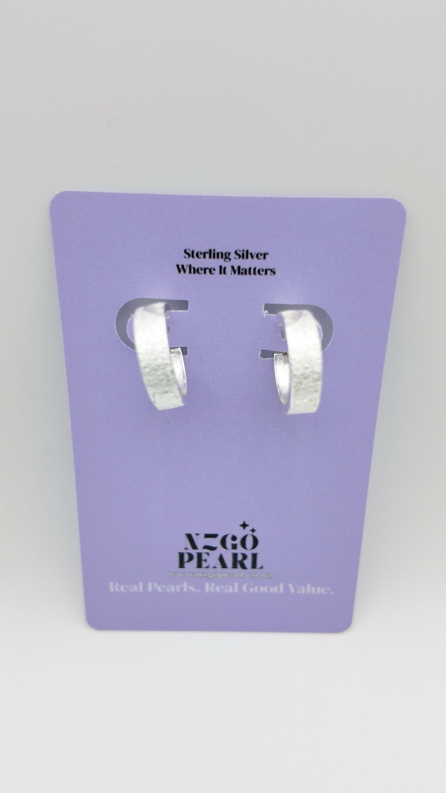 Matte Silver Mini Huggies