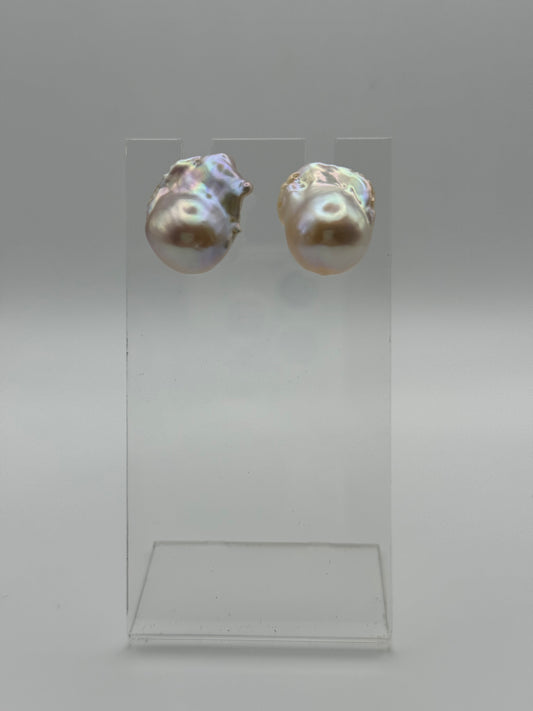 Creek Serenity Baroque Stud Earrings