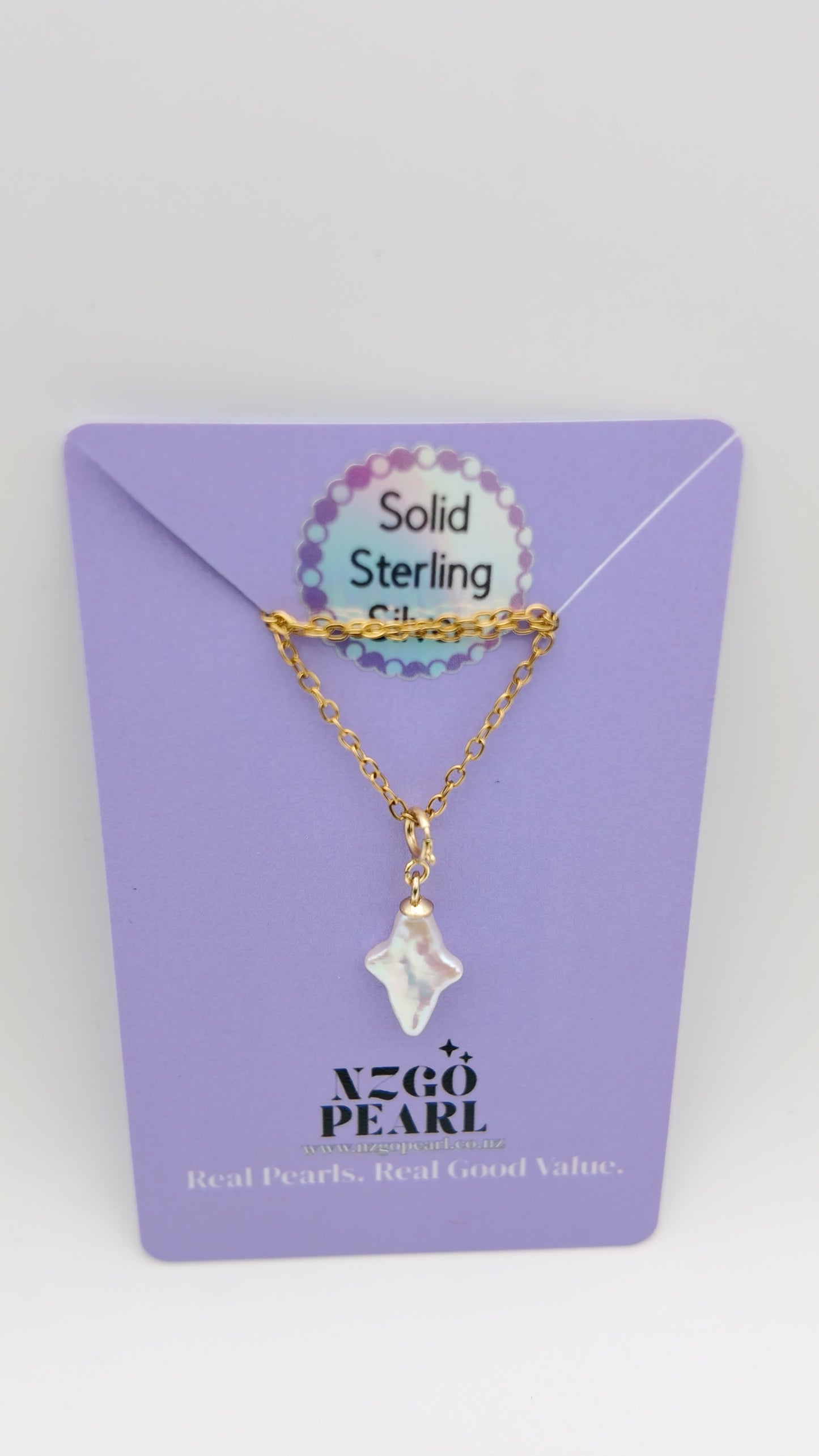 Star-Shaped Baroque Pearl Pendant