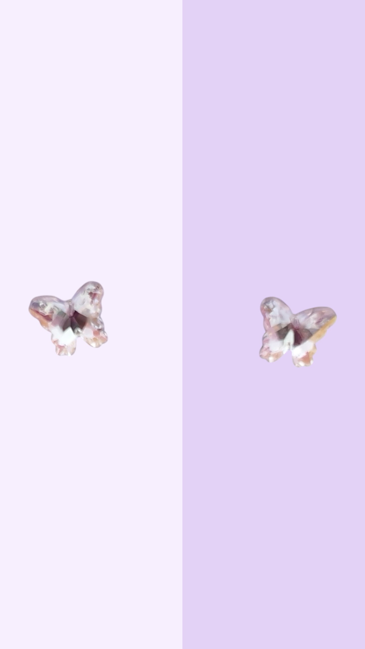 Crystal Butterfly Stud Earrings