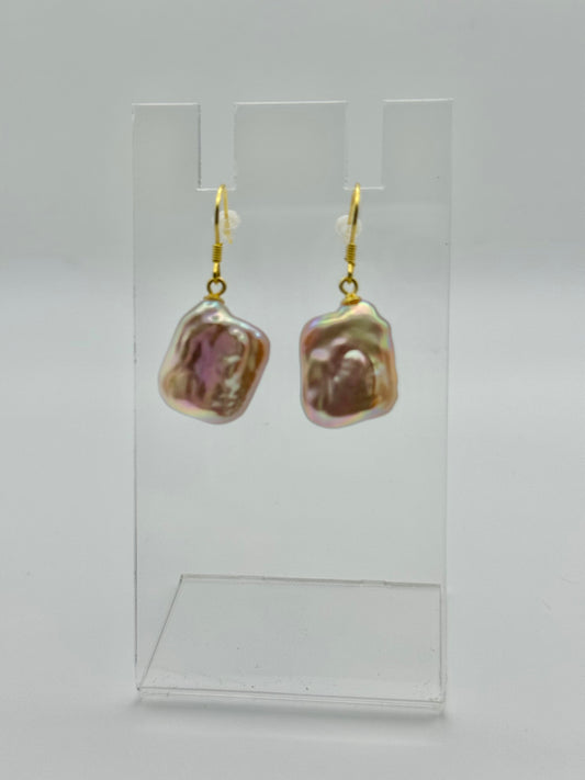 Rosy Glow Baroque Dangles