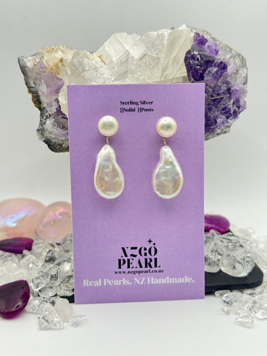 Moonlight Drop Earrings – Baroque Pearls