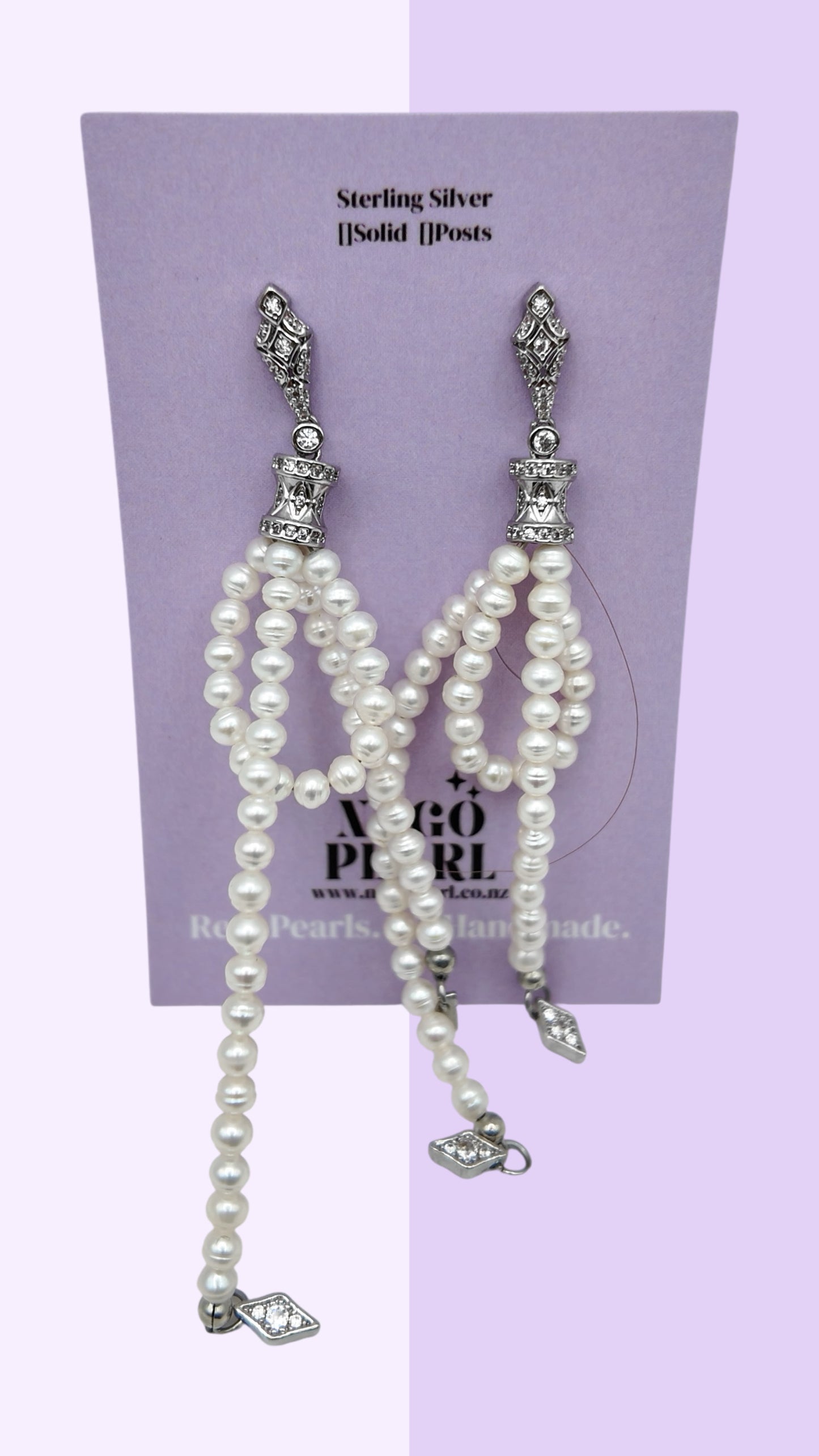 Vintage-Inspired Pearl Chain Drop Earrings