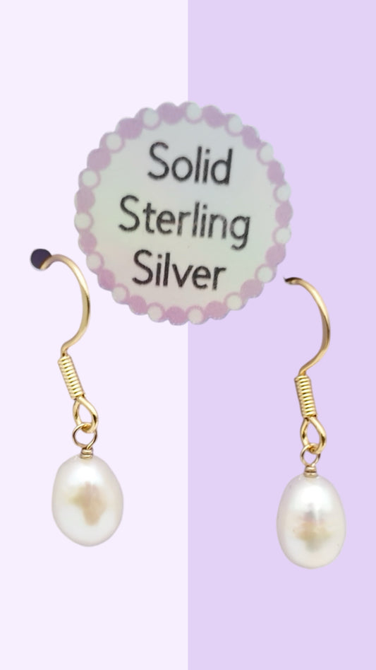 Classic Drop Pearl Earrings