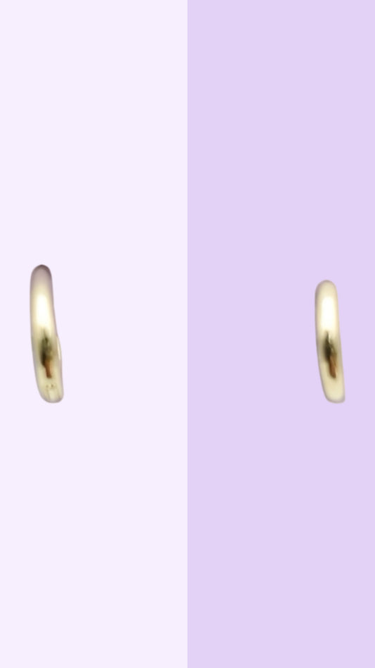 Minimalist Petite Gold Hoops
